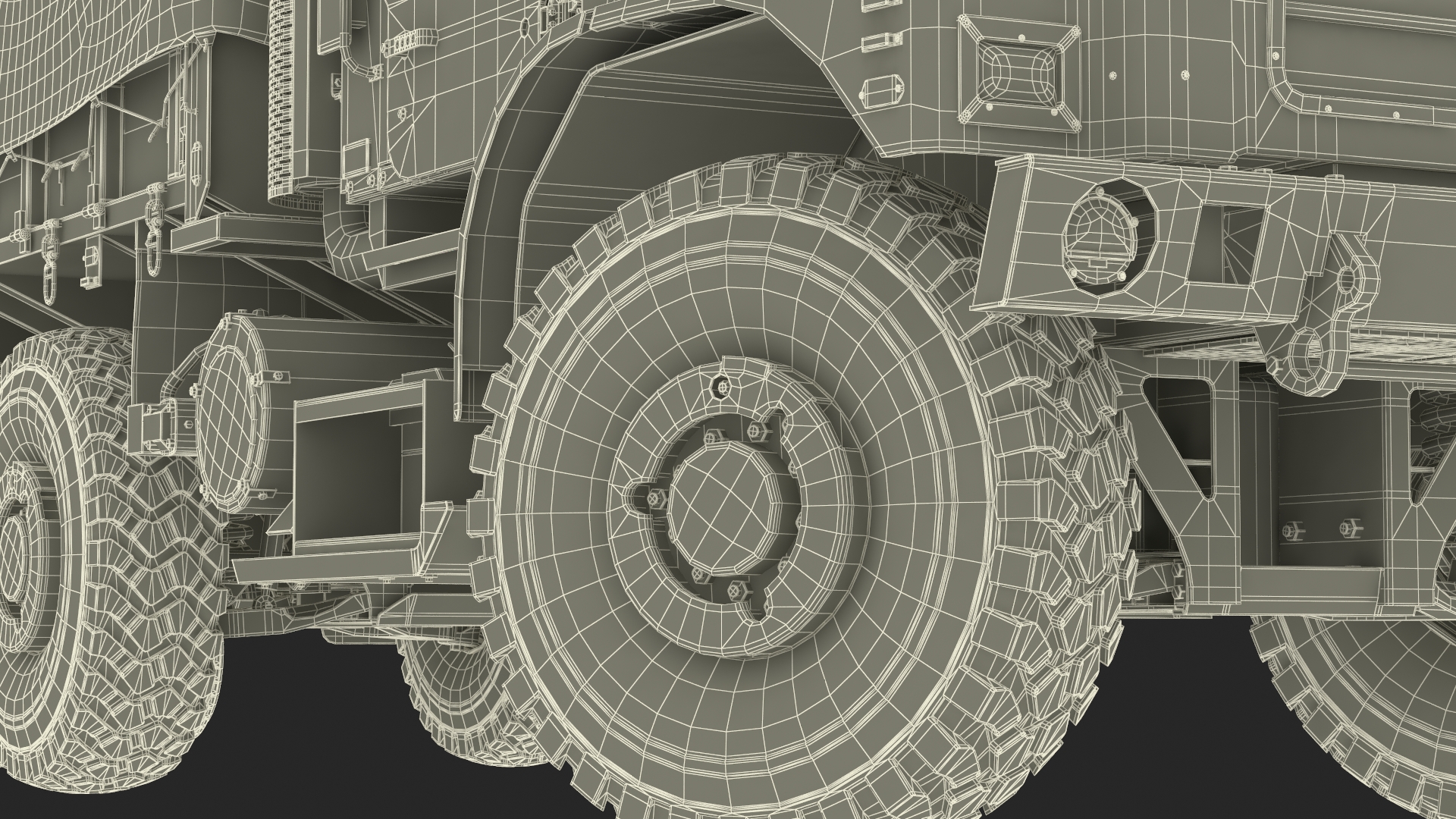 3D Truck with Trailer Air Defense Missile Complex Rigged model