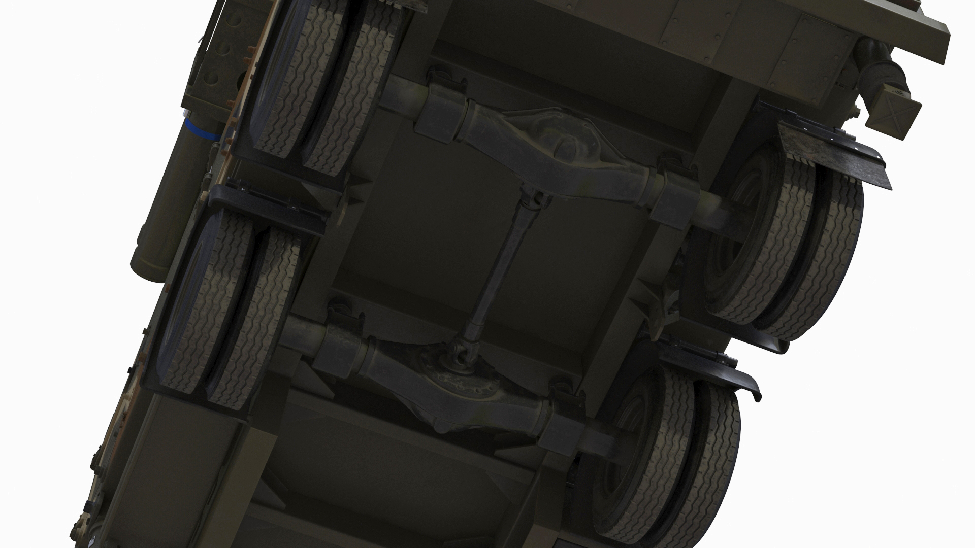 3D Truck with Trailer Air Defense Missile Complex Rigged model