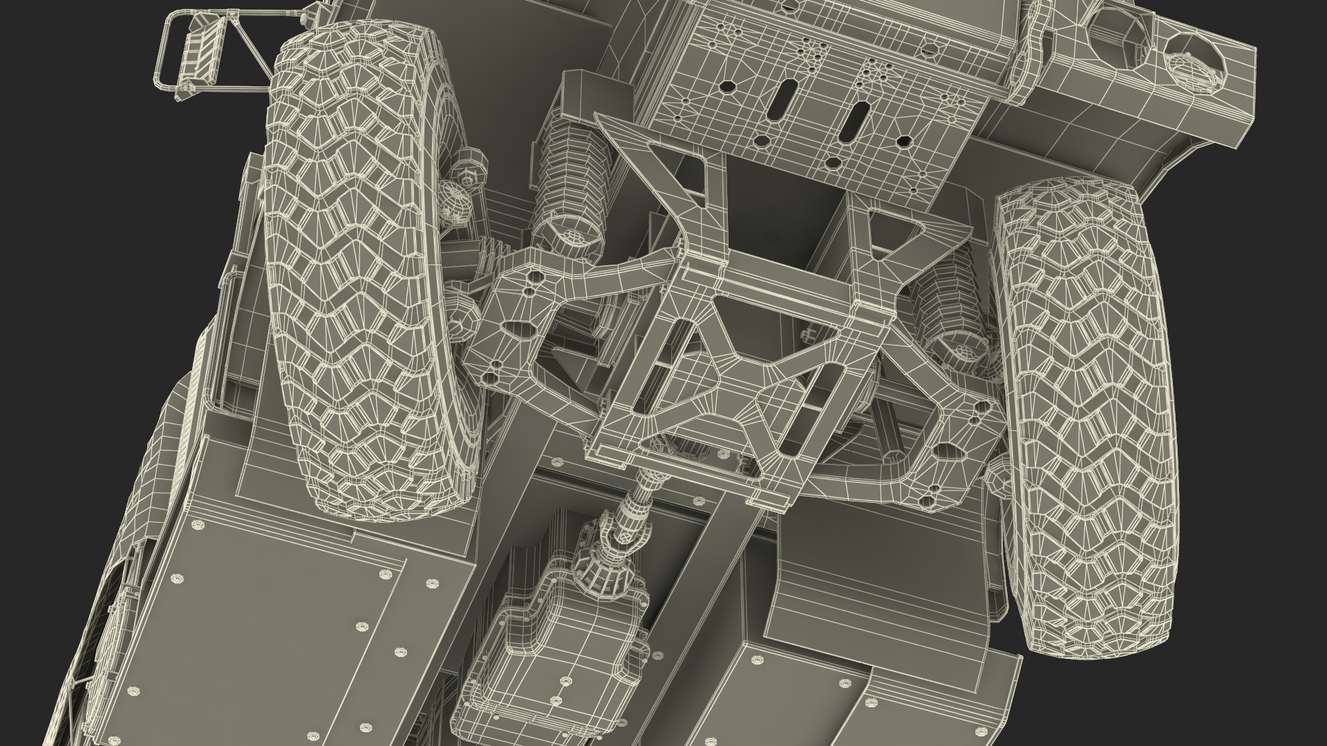 3D Truck with Trailer Air Defense Missile Complex Rigged model