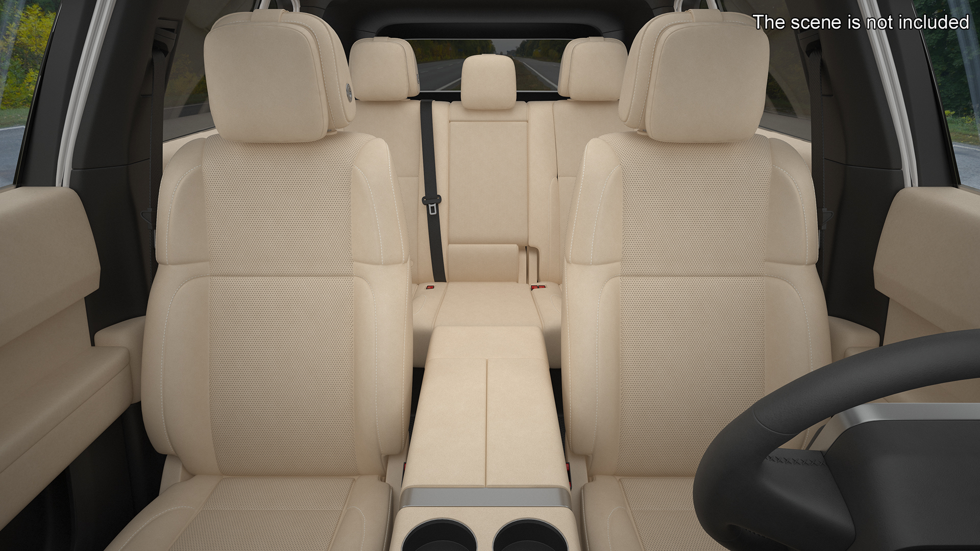 3D model Compact SUV Pearl White Rigged