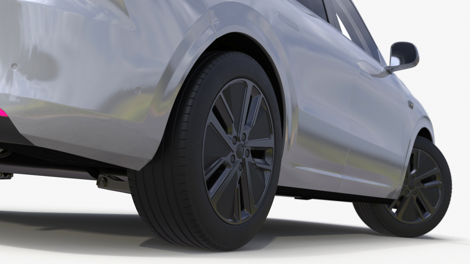 3D model Compact SUV Pearl White Rigged