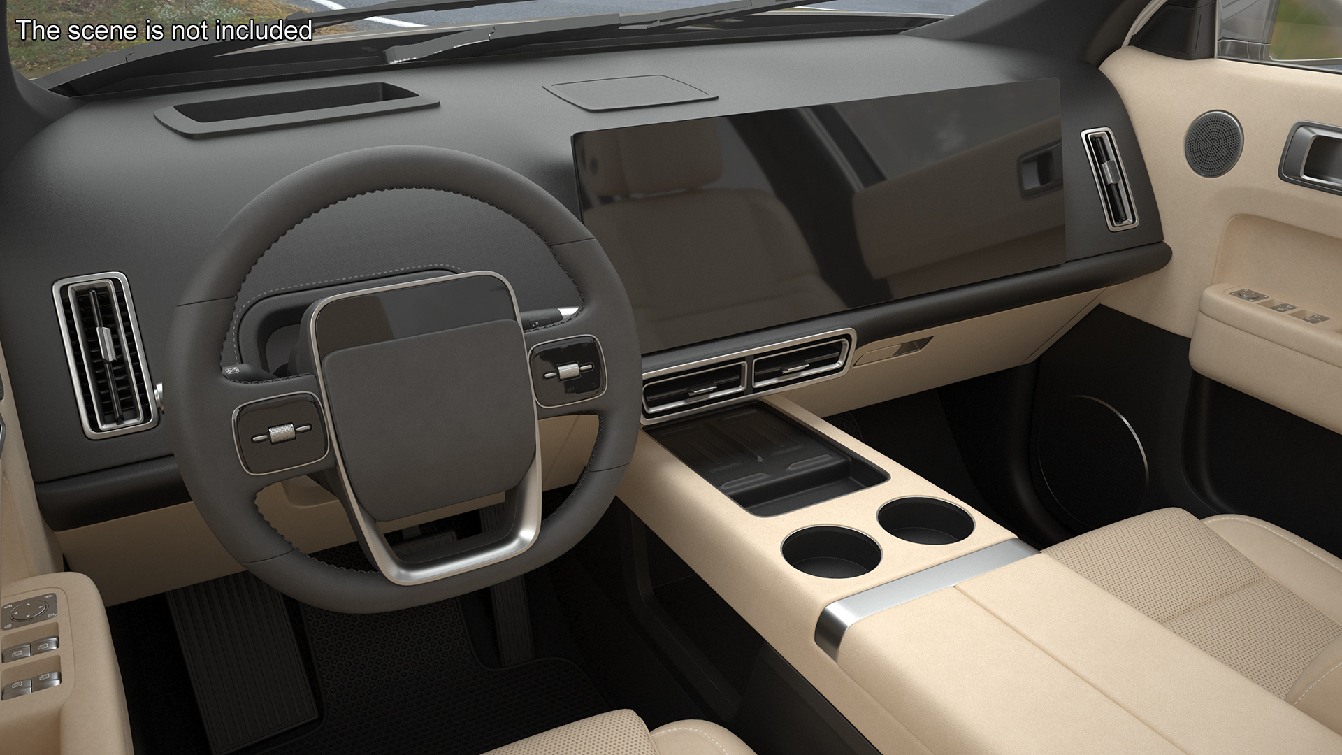 3D model Compact SUV Pearl White Rigged
