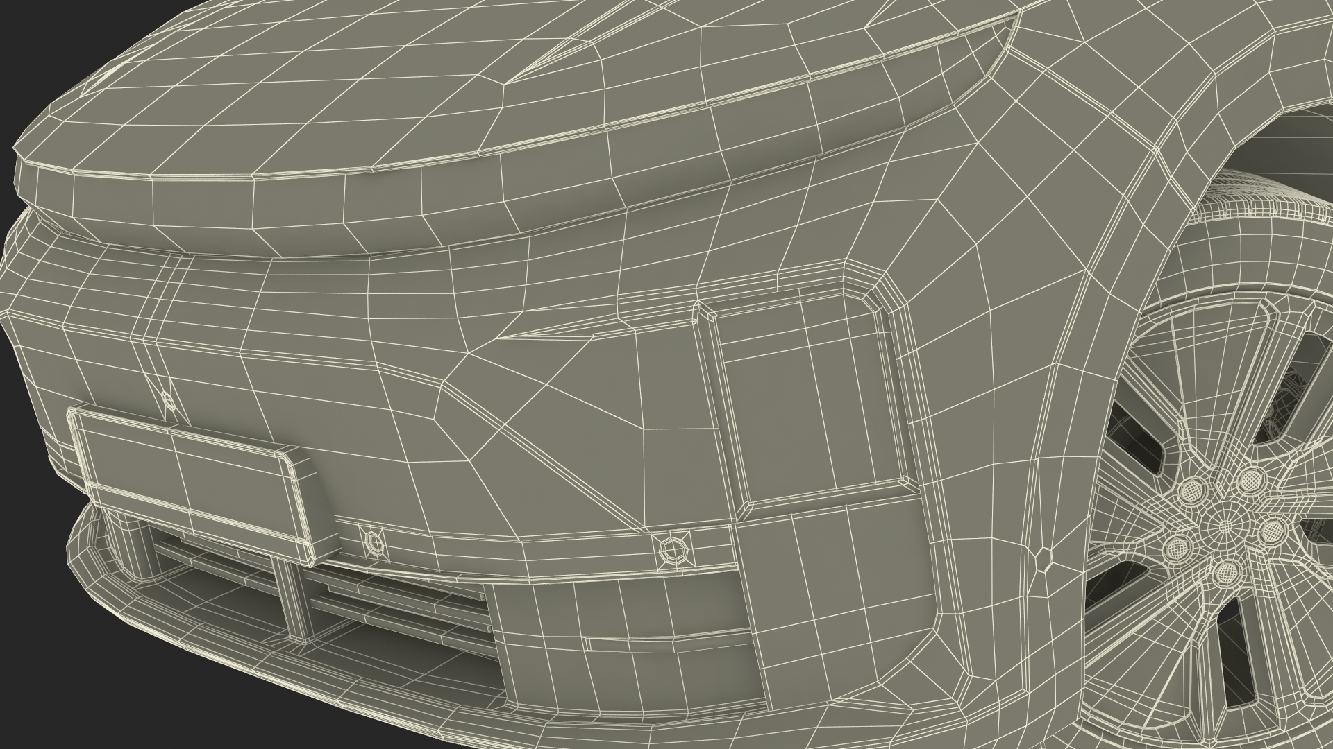 3D model Compact SUV Pearl White Rigged