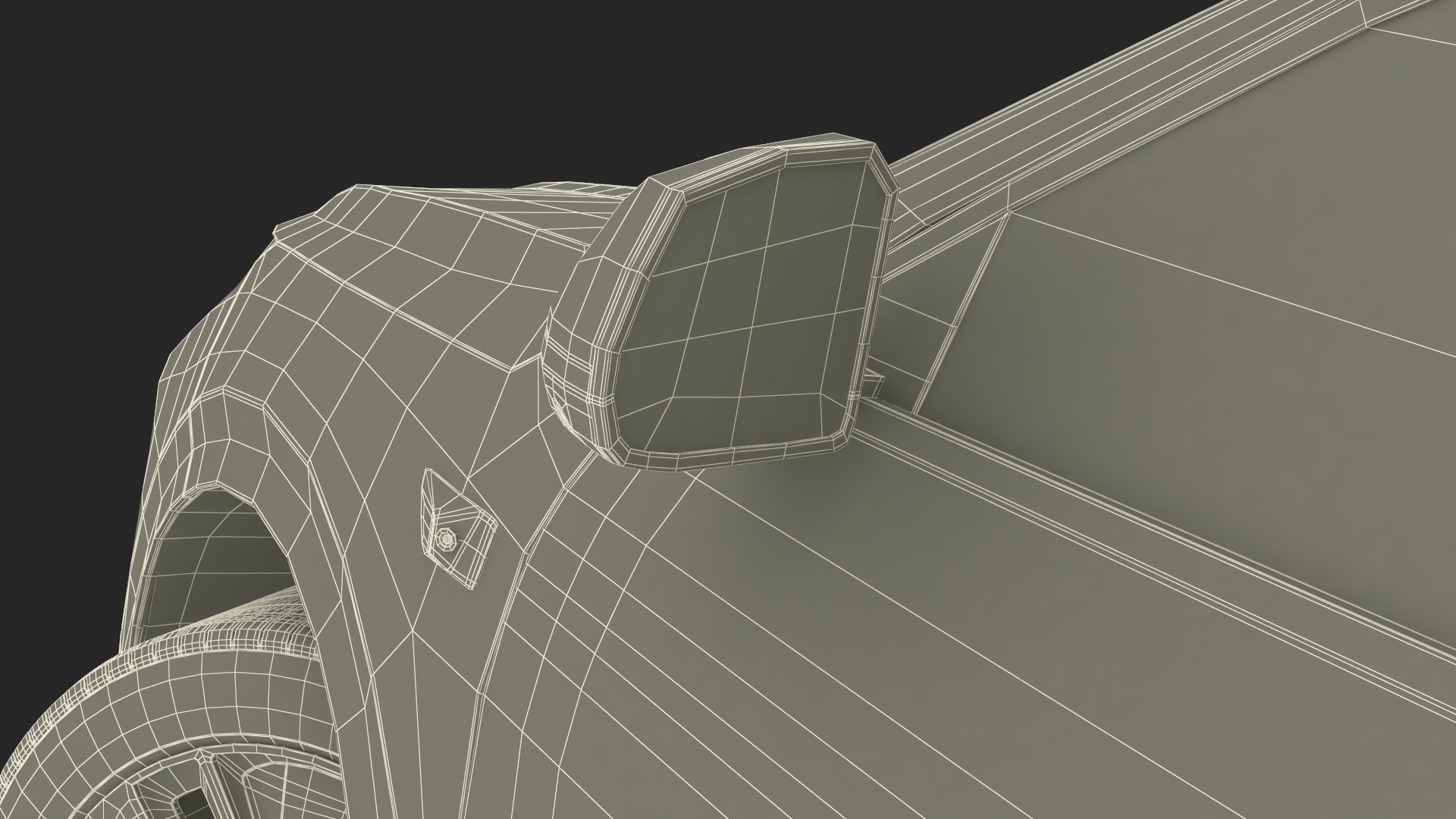 3D model Compact SUV Pearl White Rigged