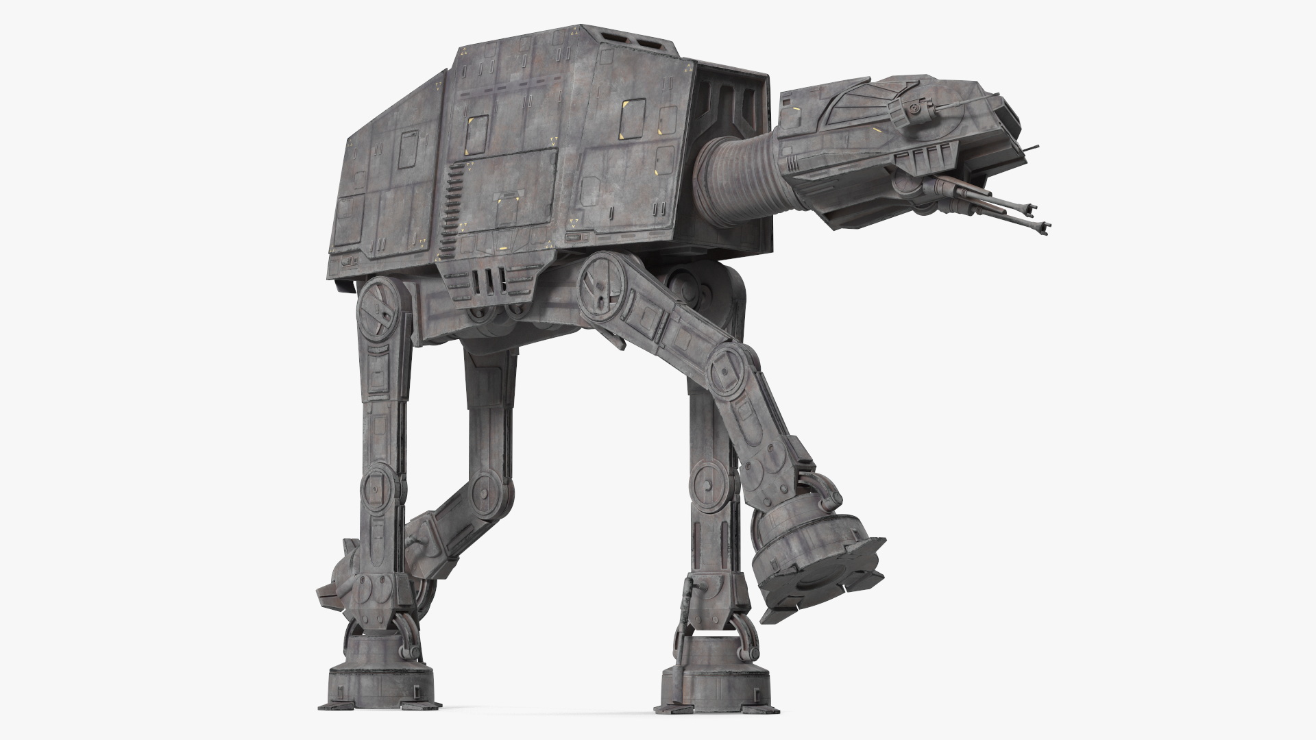 3D Star Wars AT AT Dark Rigged for Maya