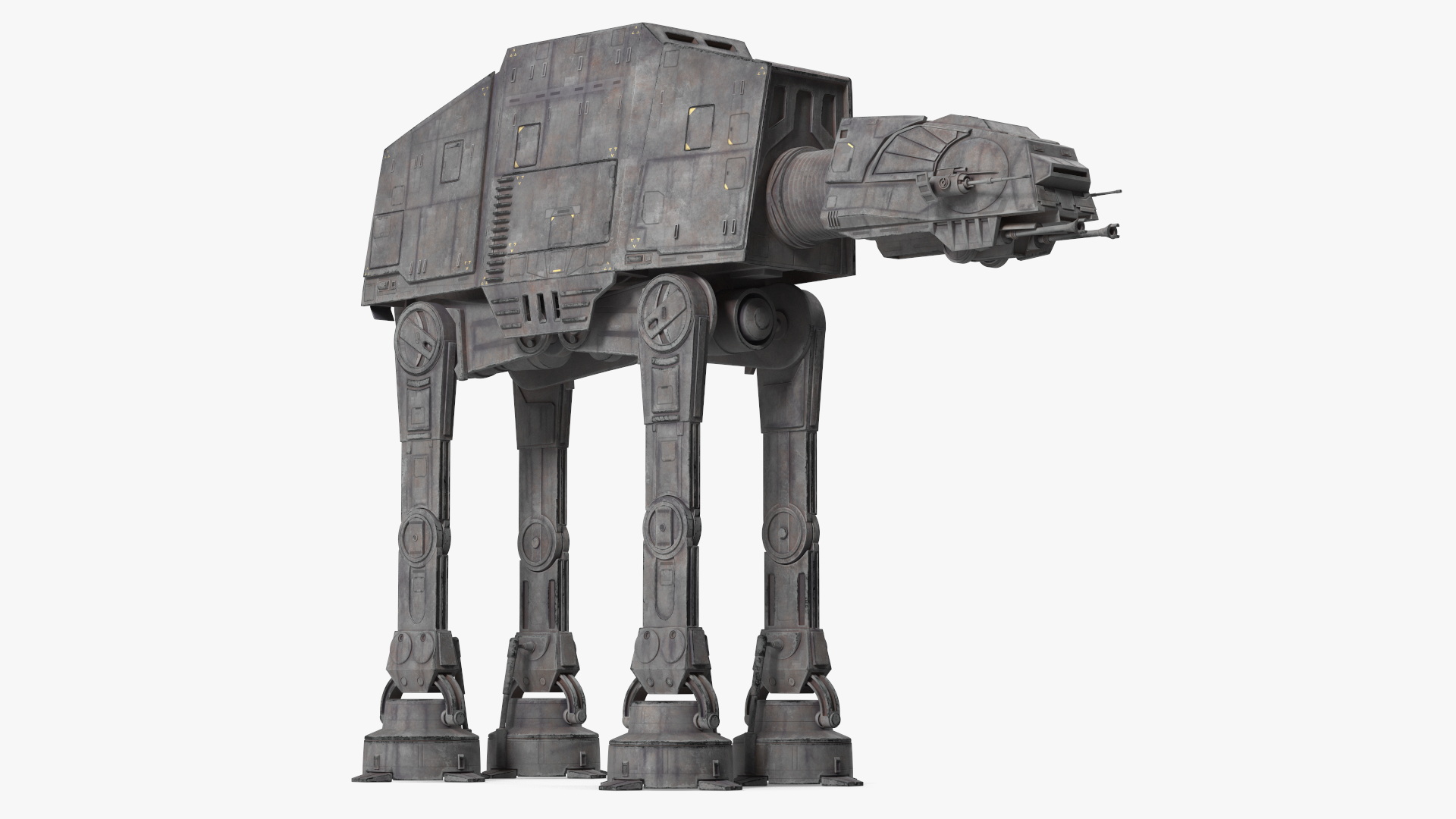 3D Star Wars AT AT Dark Rigged for Maya