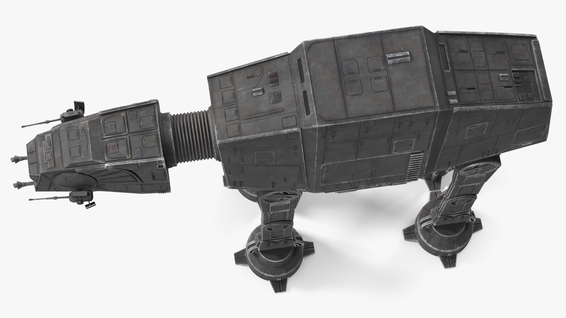 3D Star Wars AT AT Dark Rigged for Maya
