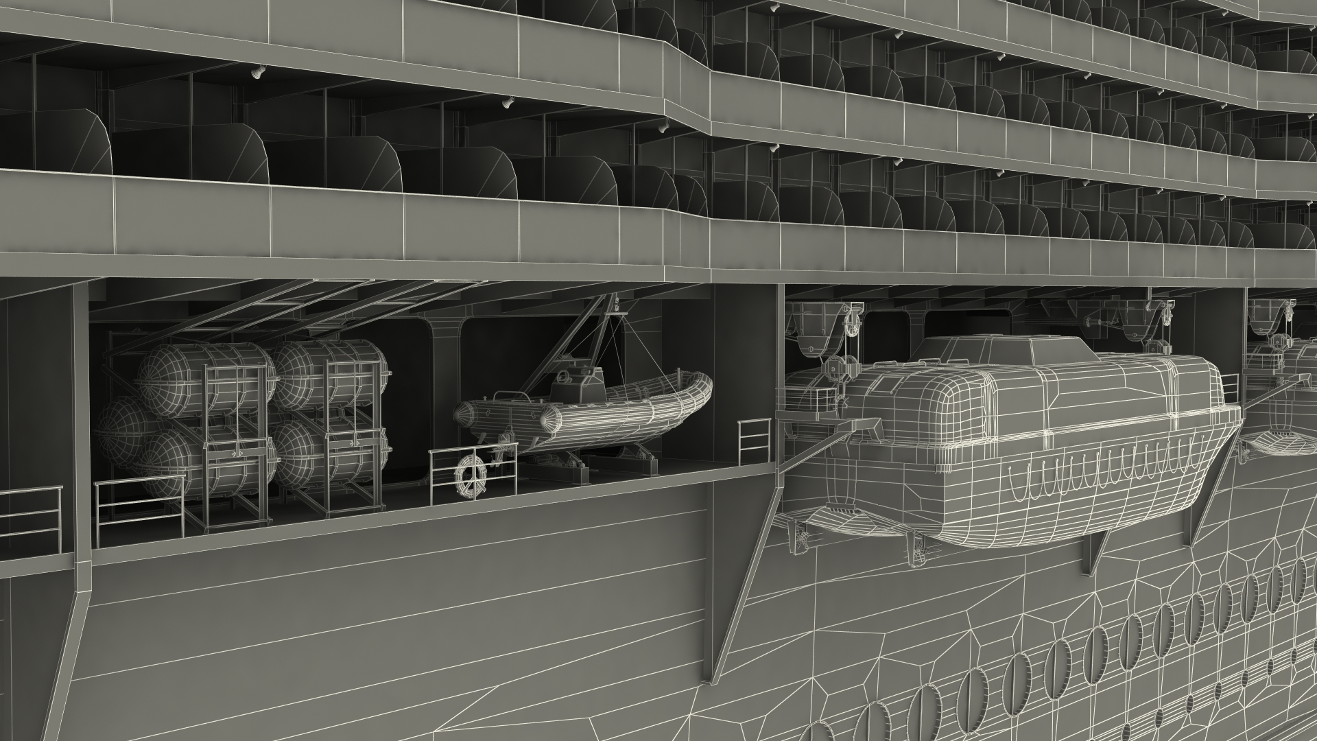 3D Oasis Class Cruise Ship Harmony of The Seas model