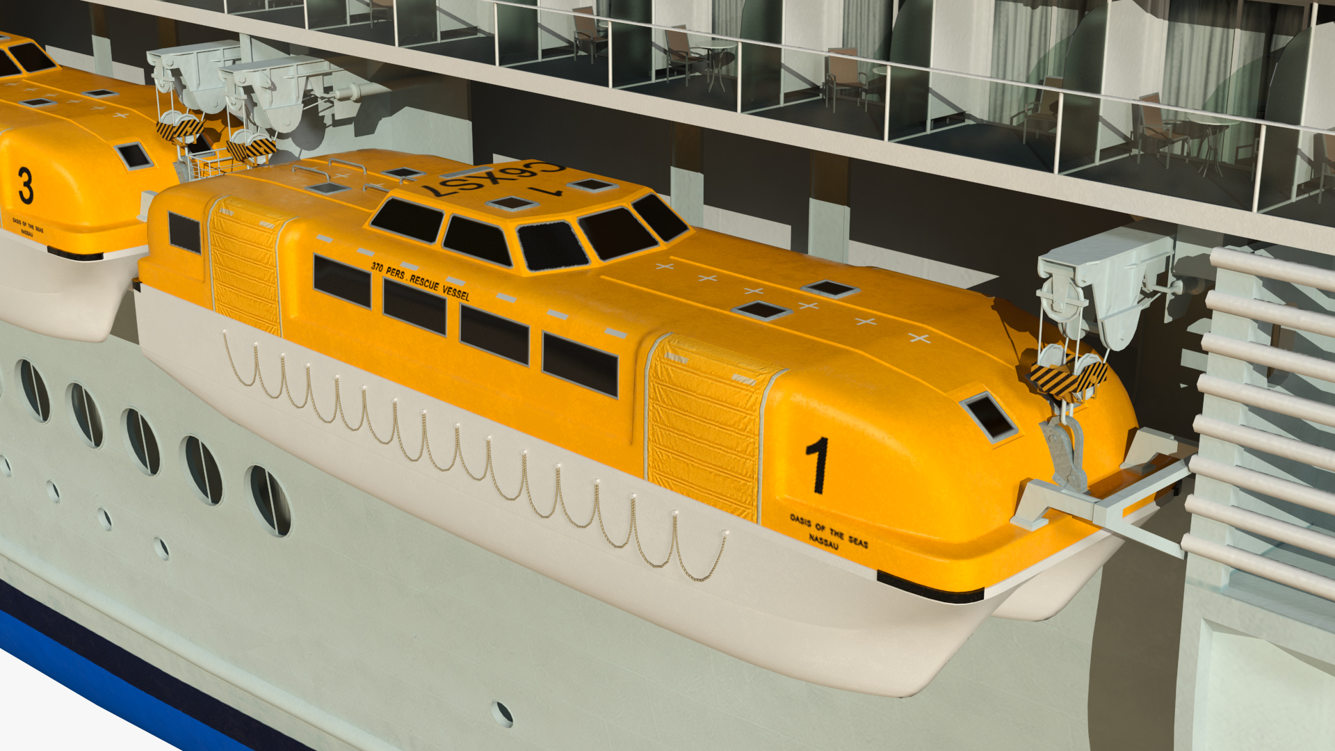 3D Oasis Class Cruise Ship Harmony of The Seas model