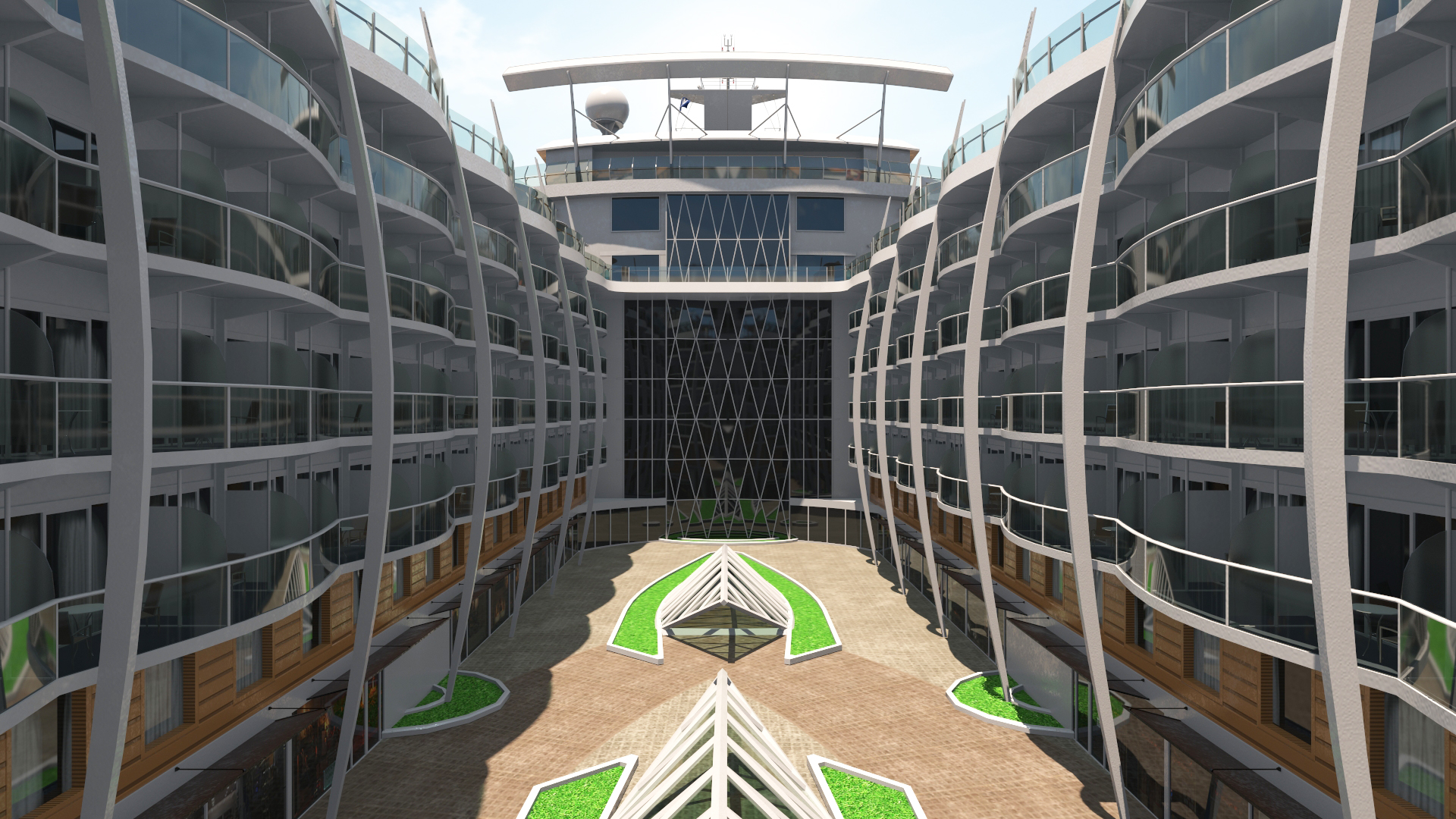 3D Oasis Class Cruise Ship Harmony of The Seas model