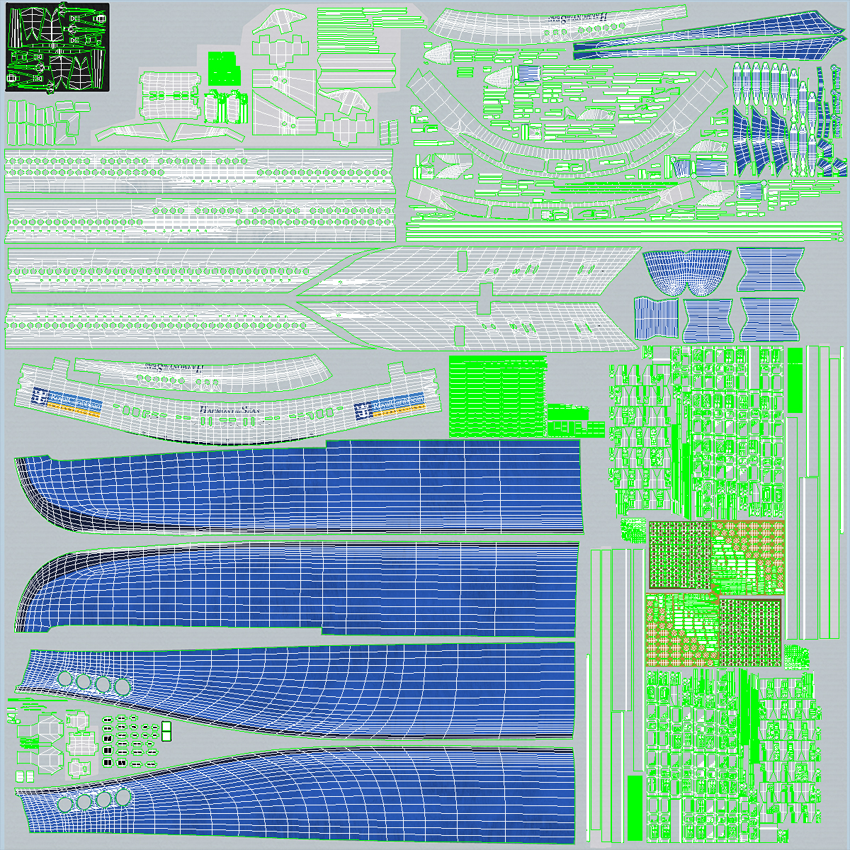 3D Oasis Class Cruise Ship Harmony of The Seas model