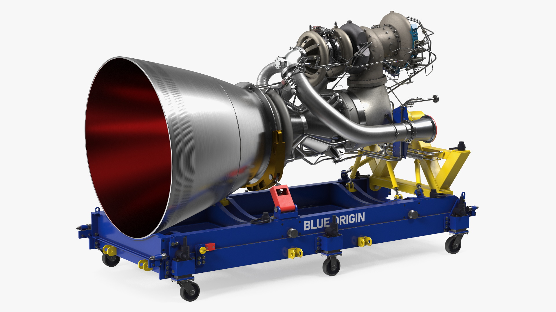 3D model Rocket Engine BE-4 a Cart