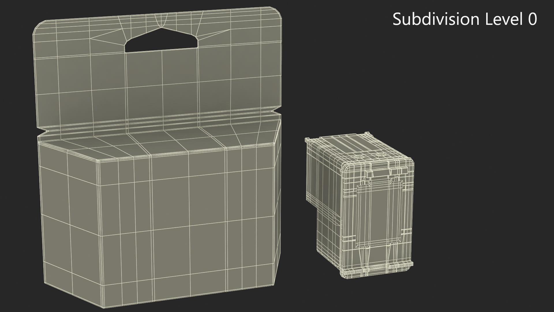Box of Ink Cartridge Tricolor 3D model