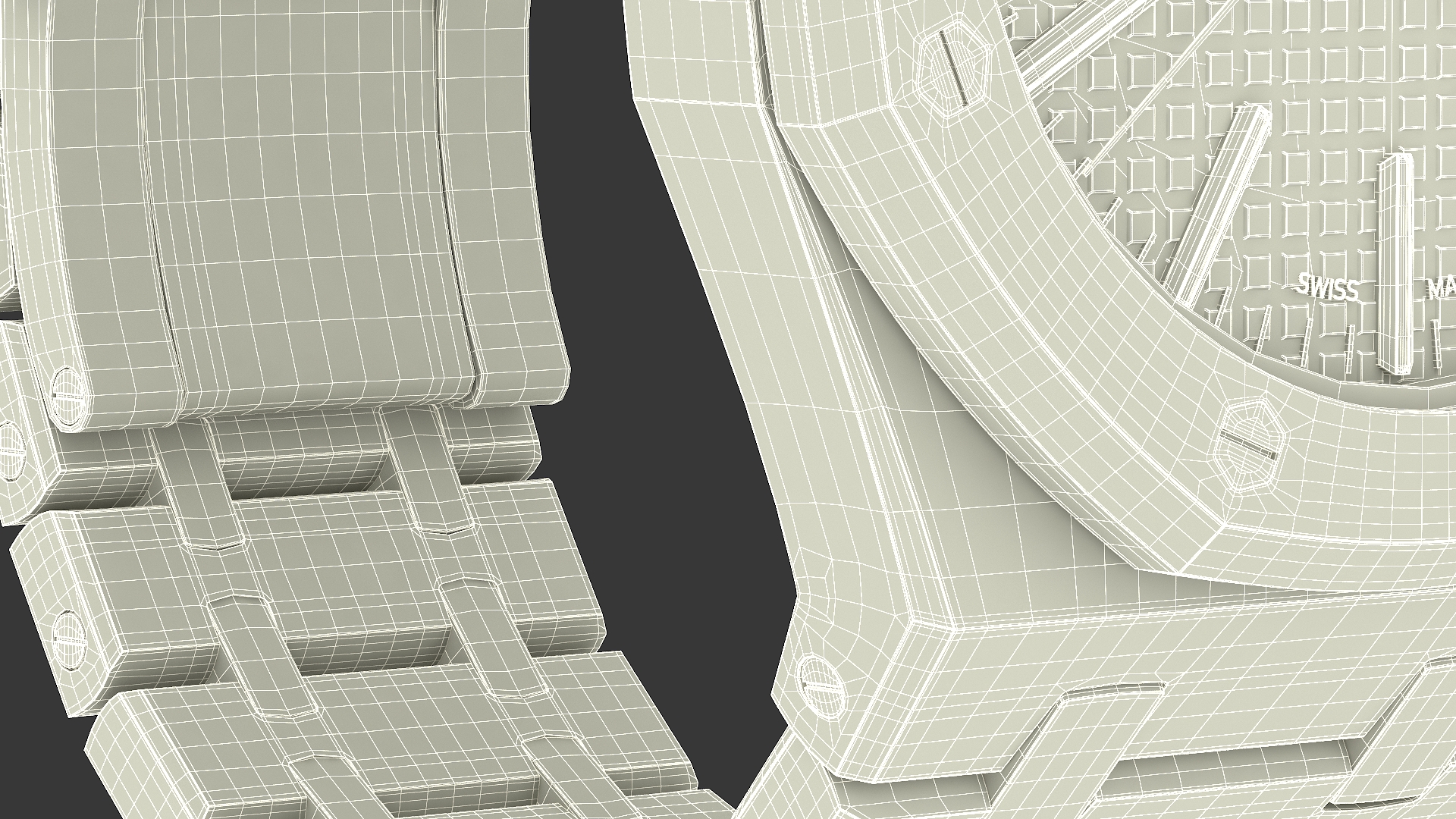 Audemars Piguet Royal Oak Grey White Gold Grande Tapisserie 3D model