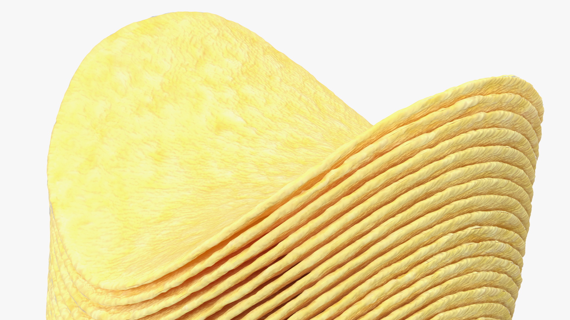 3D Small Open Tube of Potato Chips