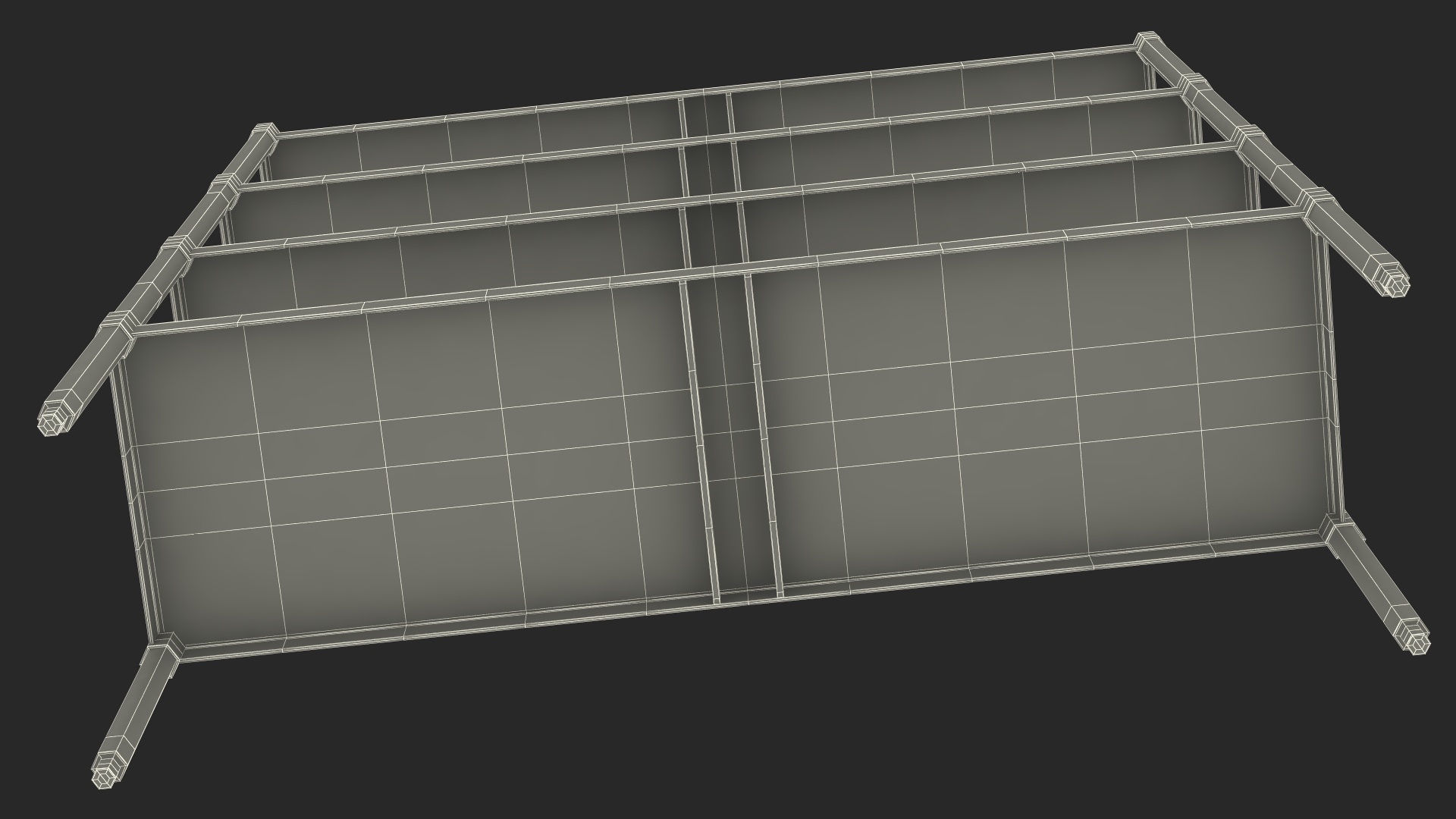 3D model Industrial Metal Shelving Unit