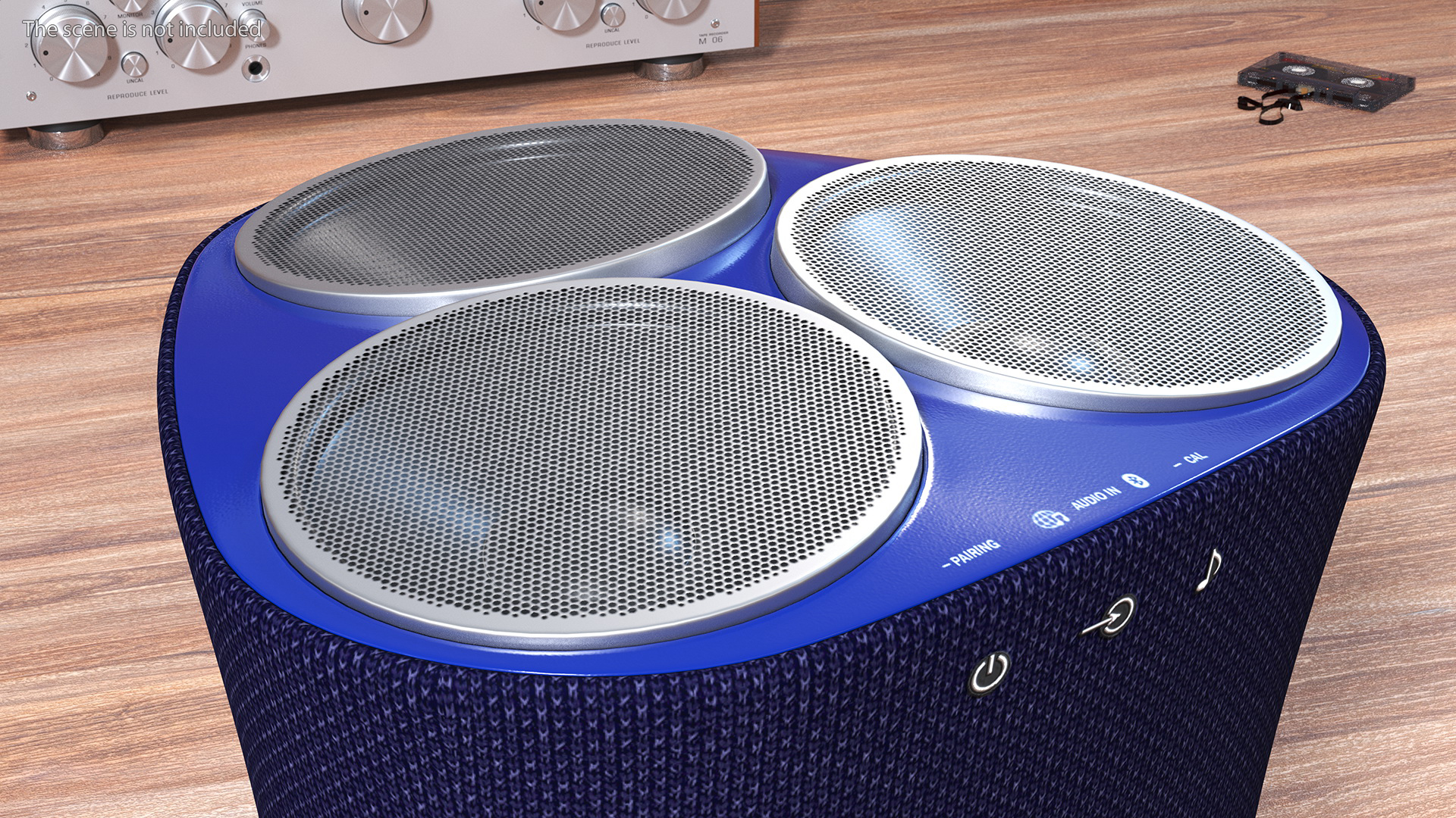 3D model Acoustic Wireless Bluetooth Speaker Blue