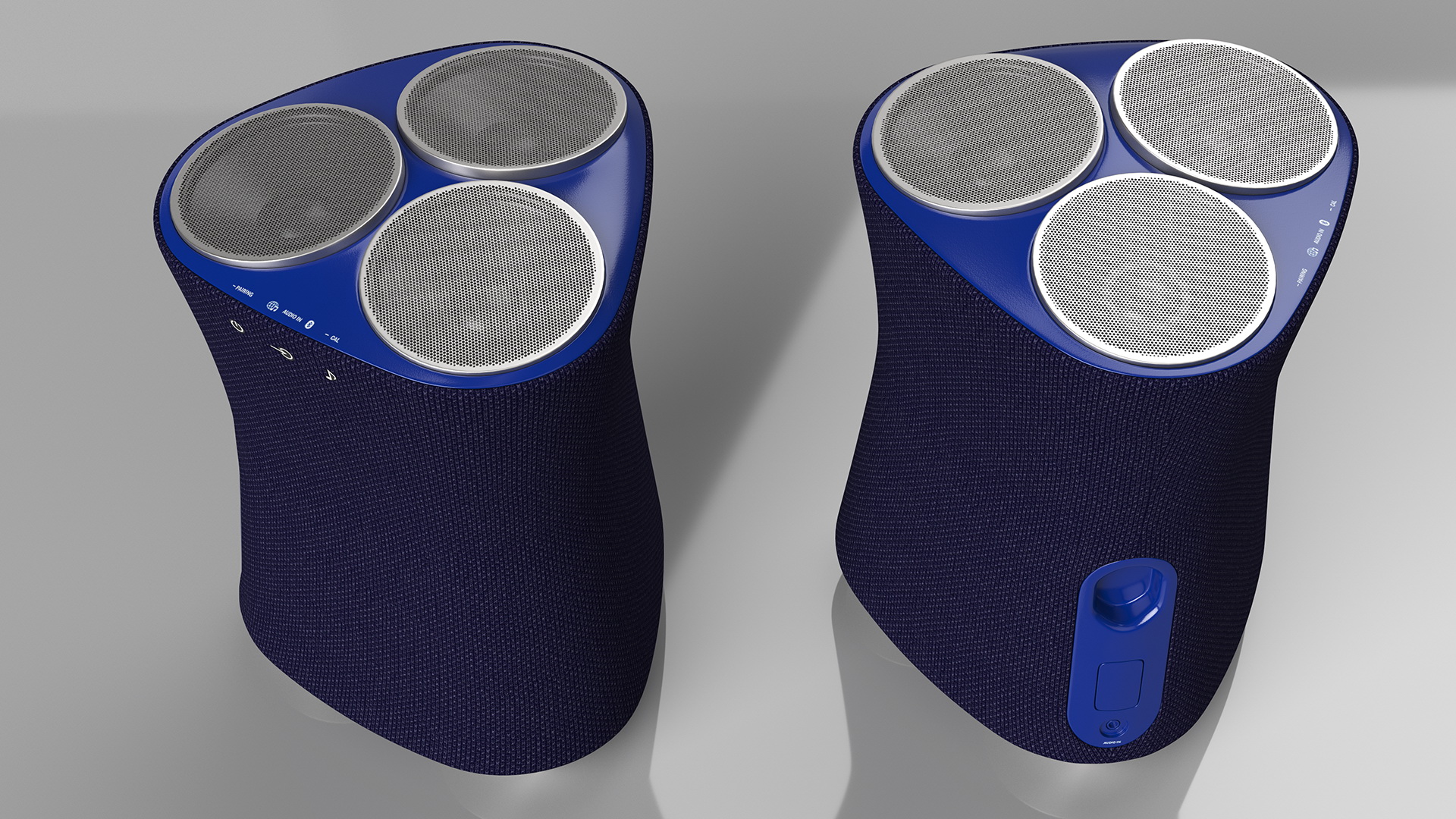 3D model Acoustic Wireless Bluetooth Speaker Blue