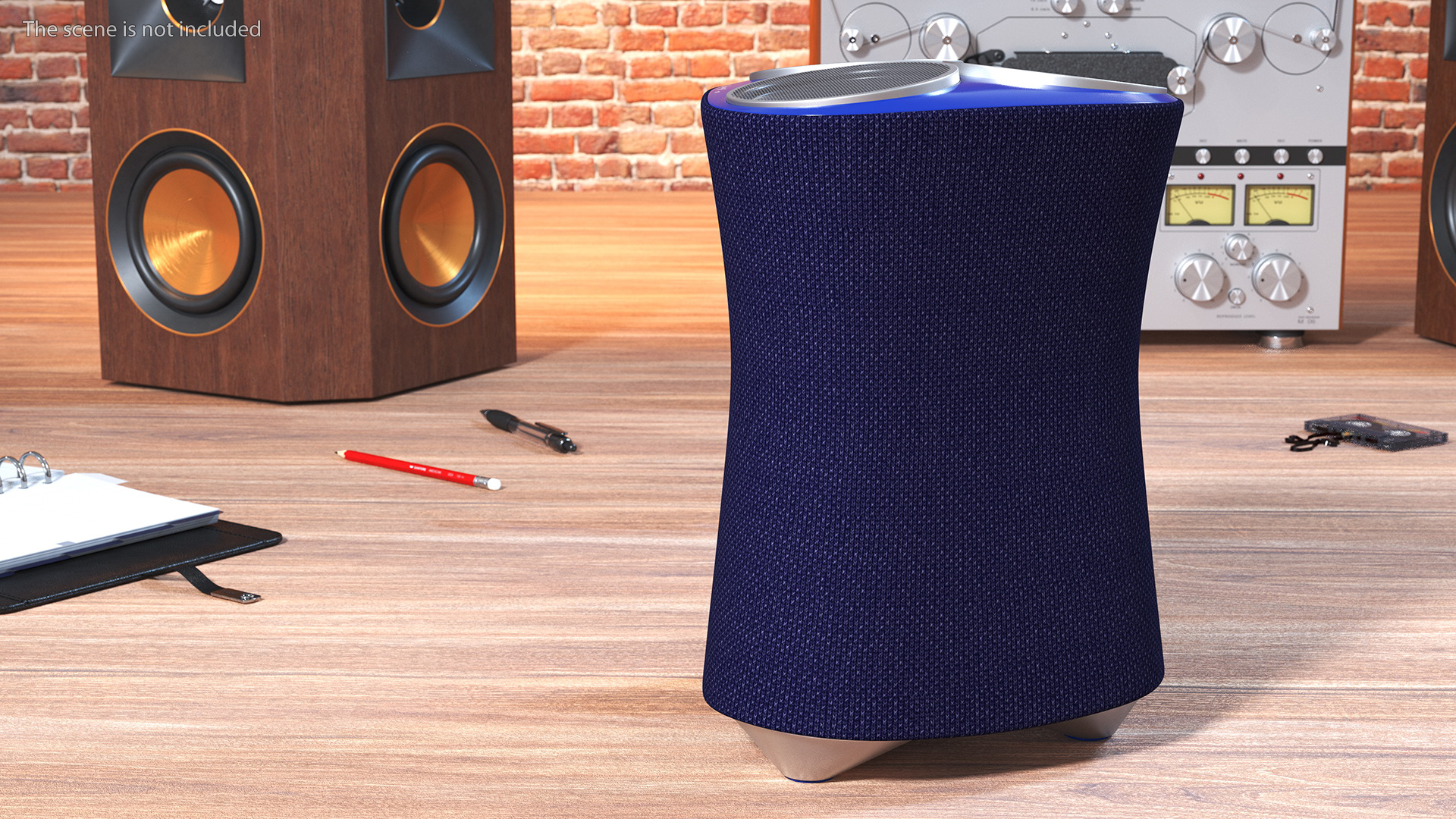 3D model Acoustic Wireless Bluetooth Speaker Blue