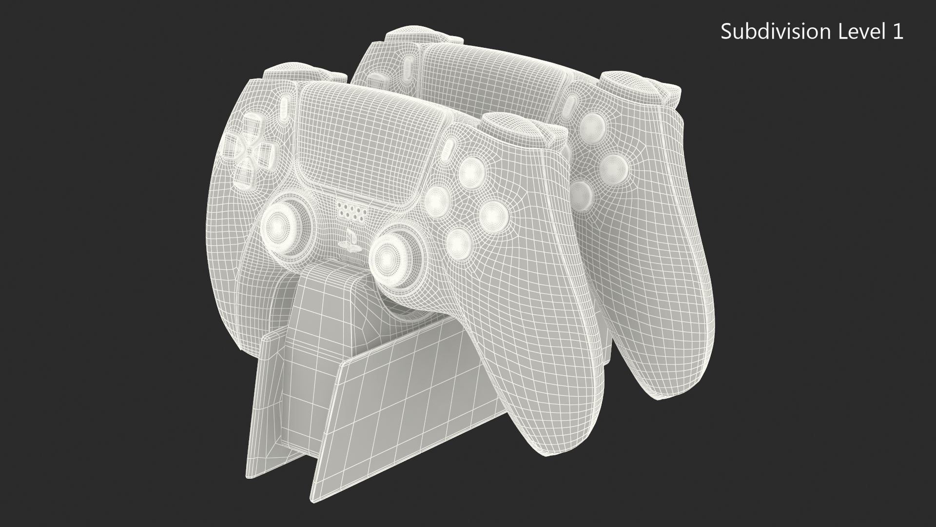 DualSense Wireless Game Controller on Charging Station 3D model