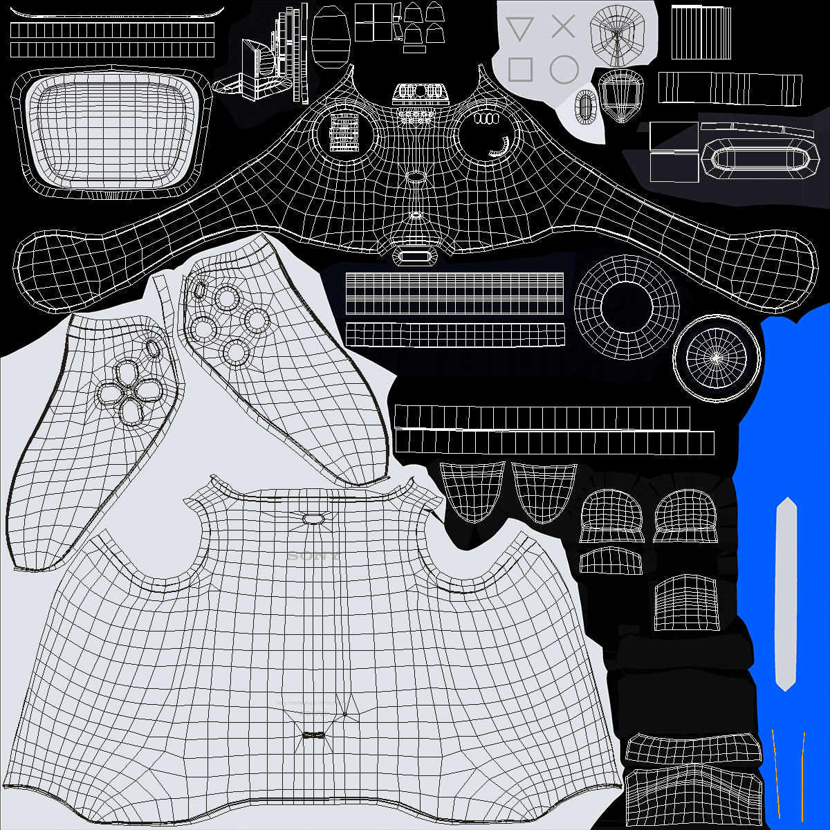 DualSense Wireless Game Controller on Charging Station 3D model