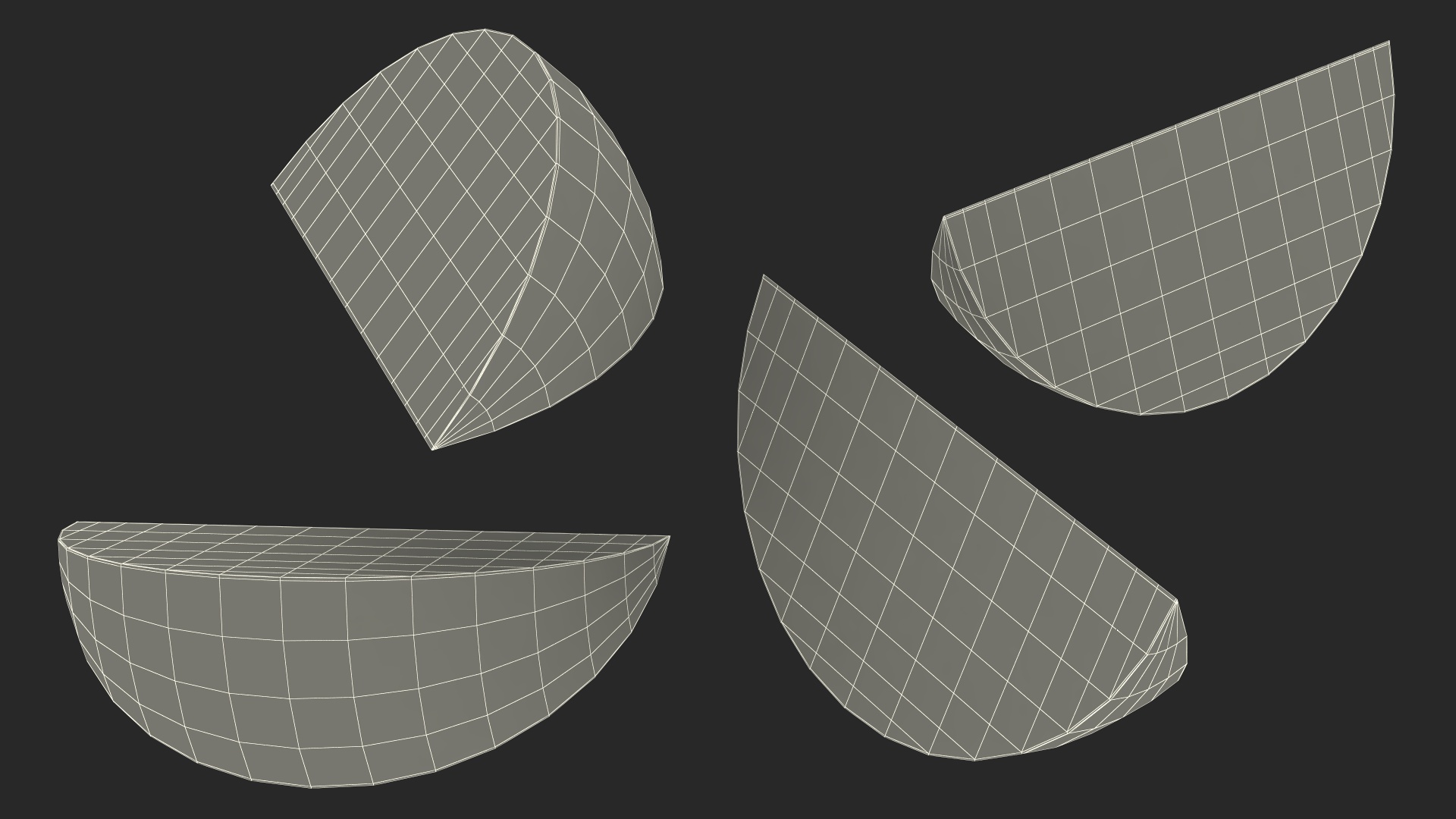 3D Sliced Kiwi Half