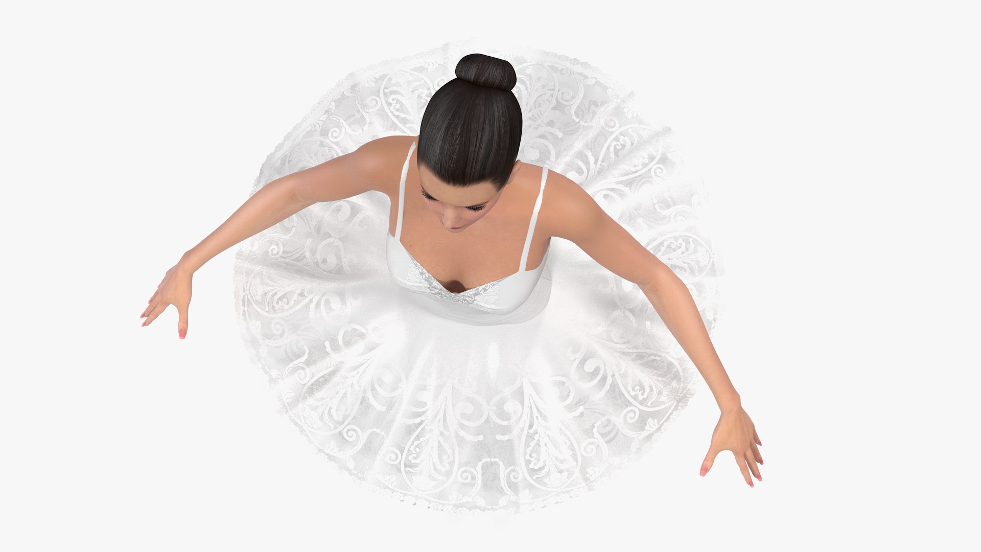 3D Ballerina Rigged