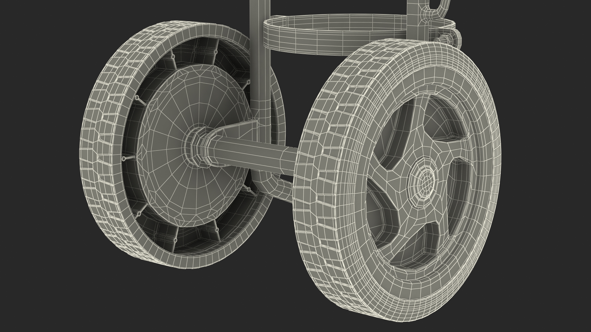 Trolley for Fire Extinguisher 3D model
