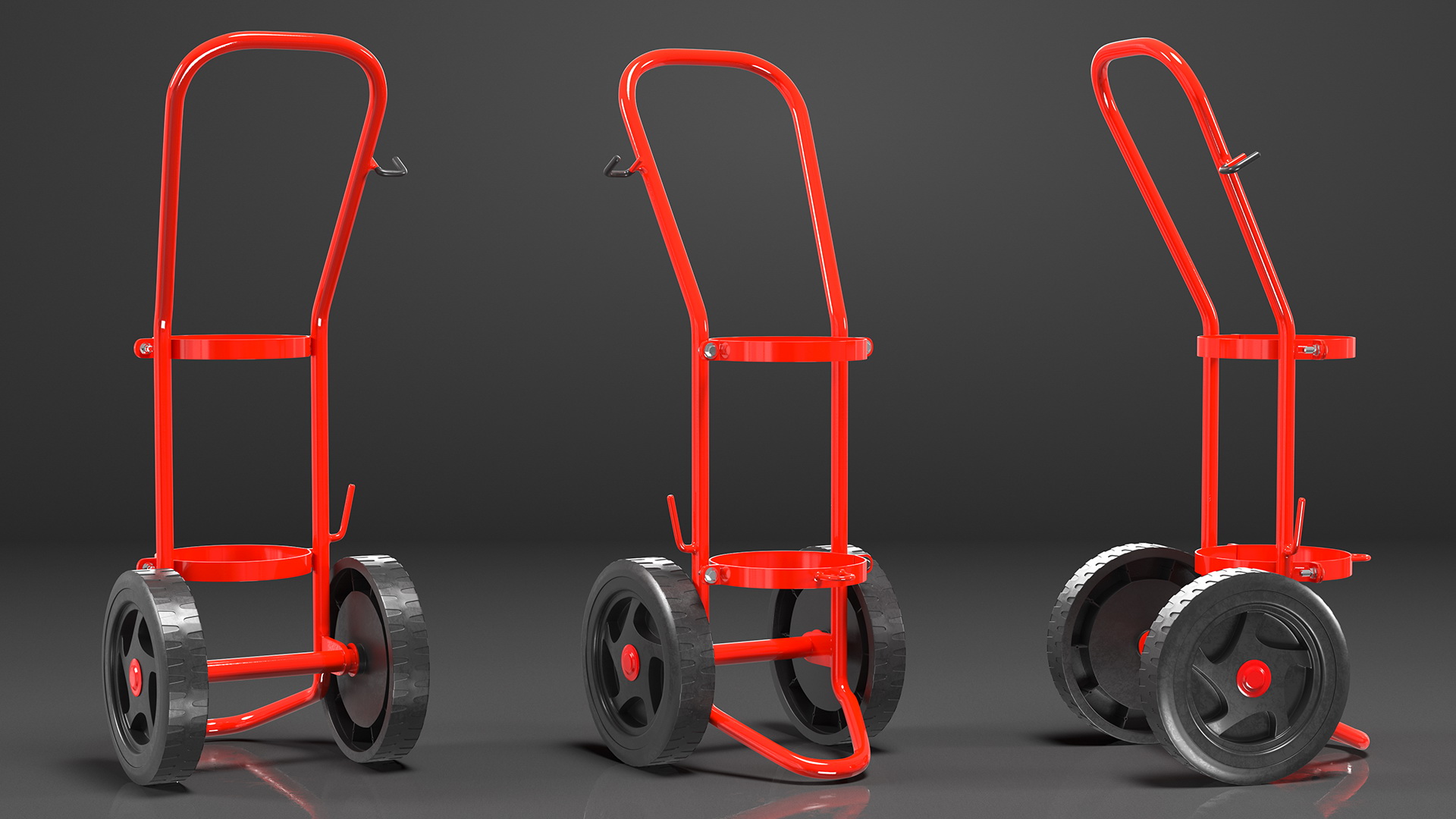 Trolley for Fire Extinguisher 3D model