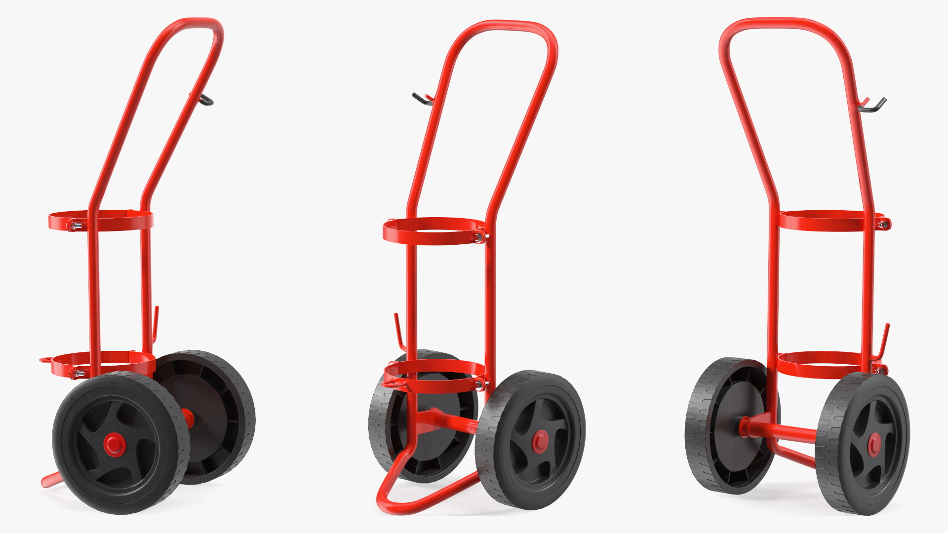 Trolley for Fire Extinguisher 3D model