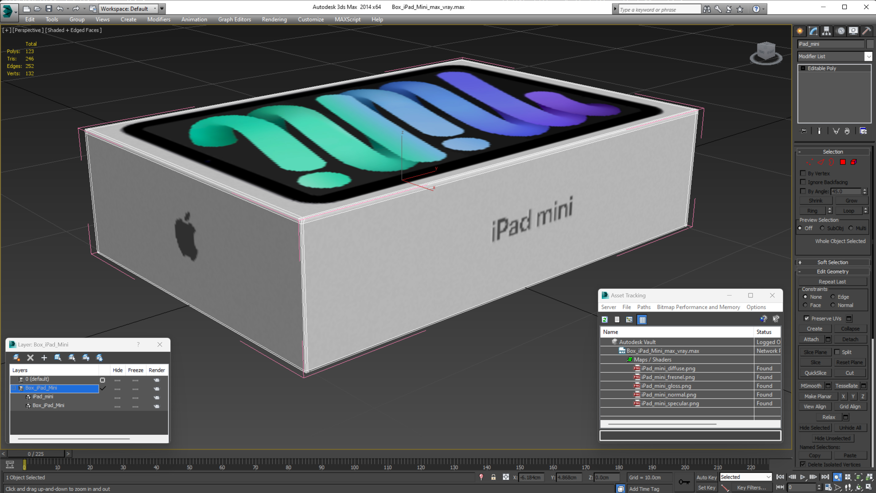 3D Box iPad Mini model