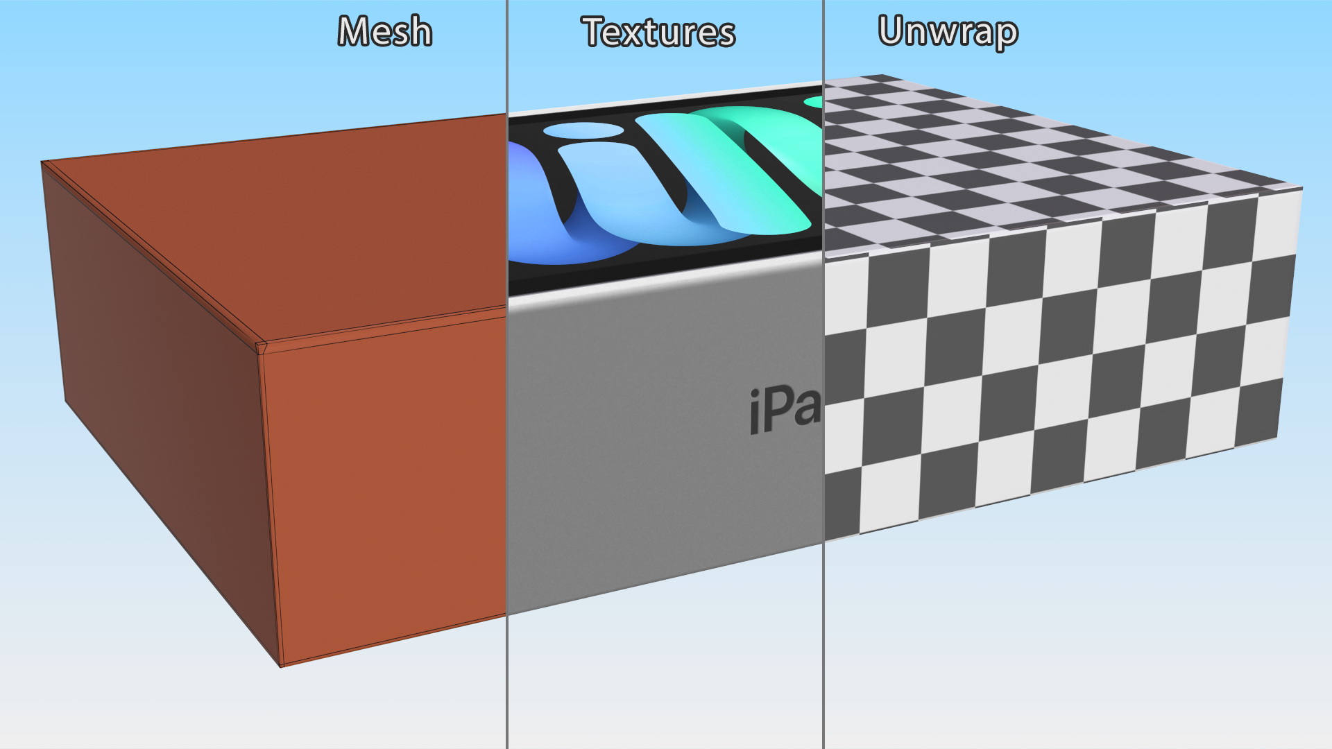 3D Box iPad Mini model