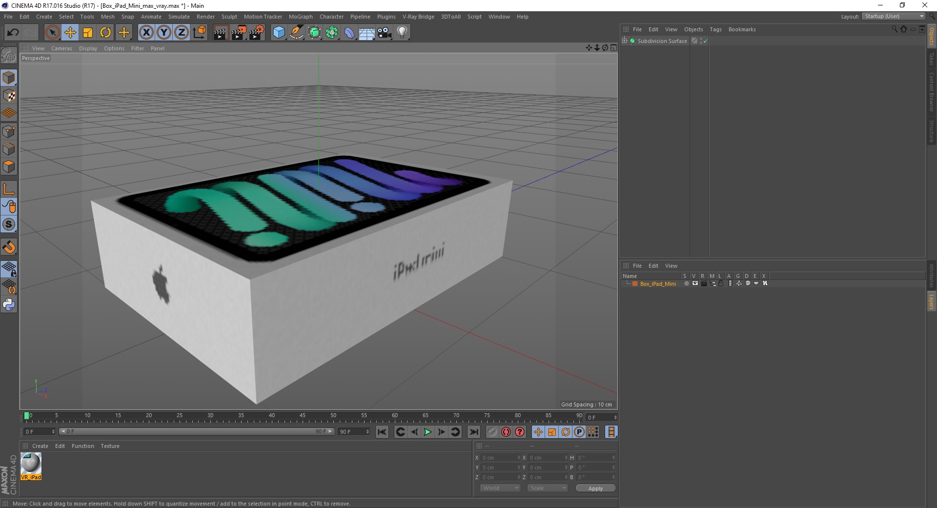 3D Box iPad Mini model