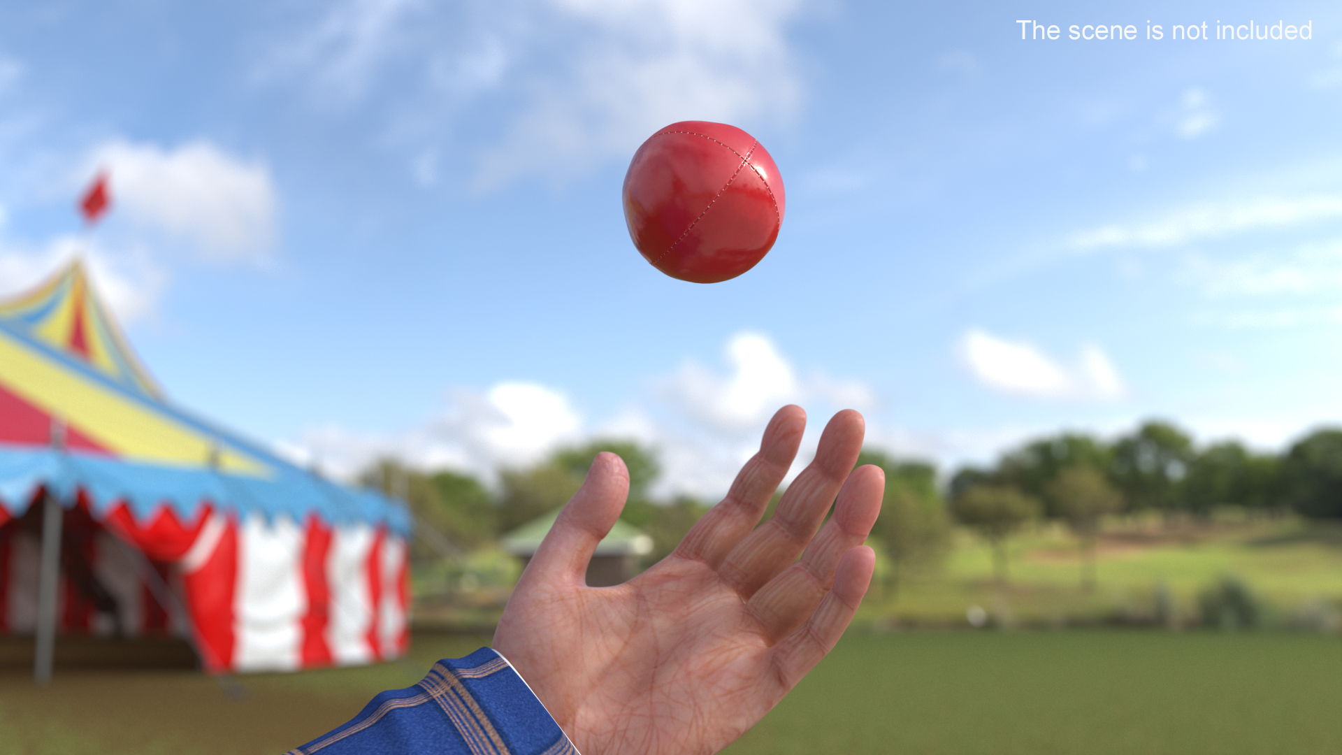 3D Freestyle Ball Red model