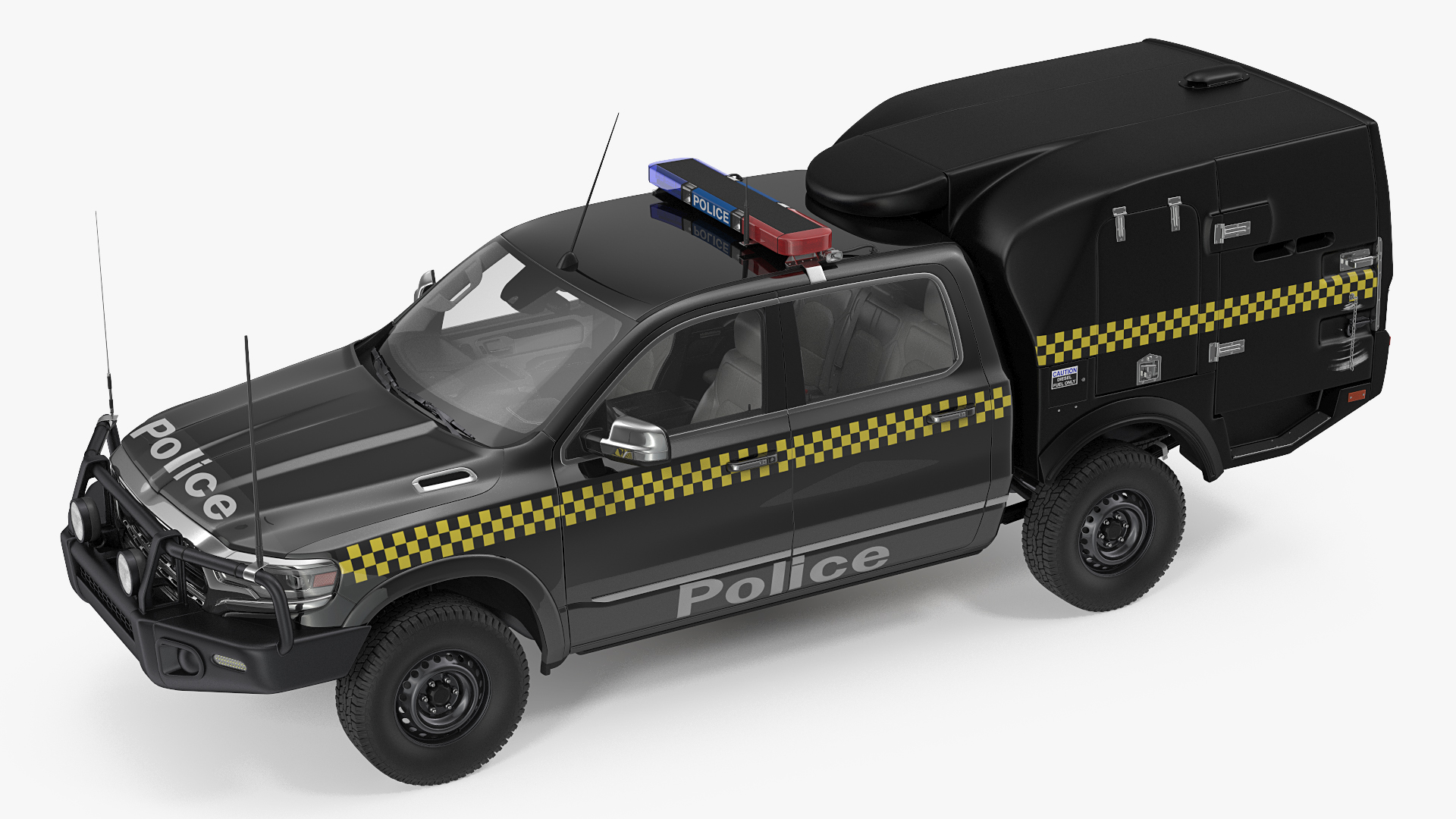 3D Prisoner Transport Vehicle Rigged model