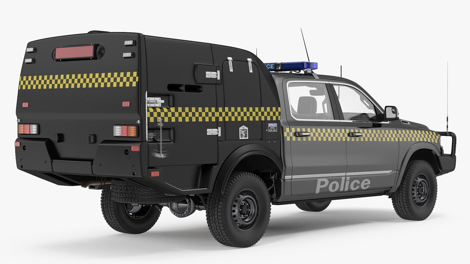 3D Prisoner Transport Vehicle Rigged model