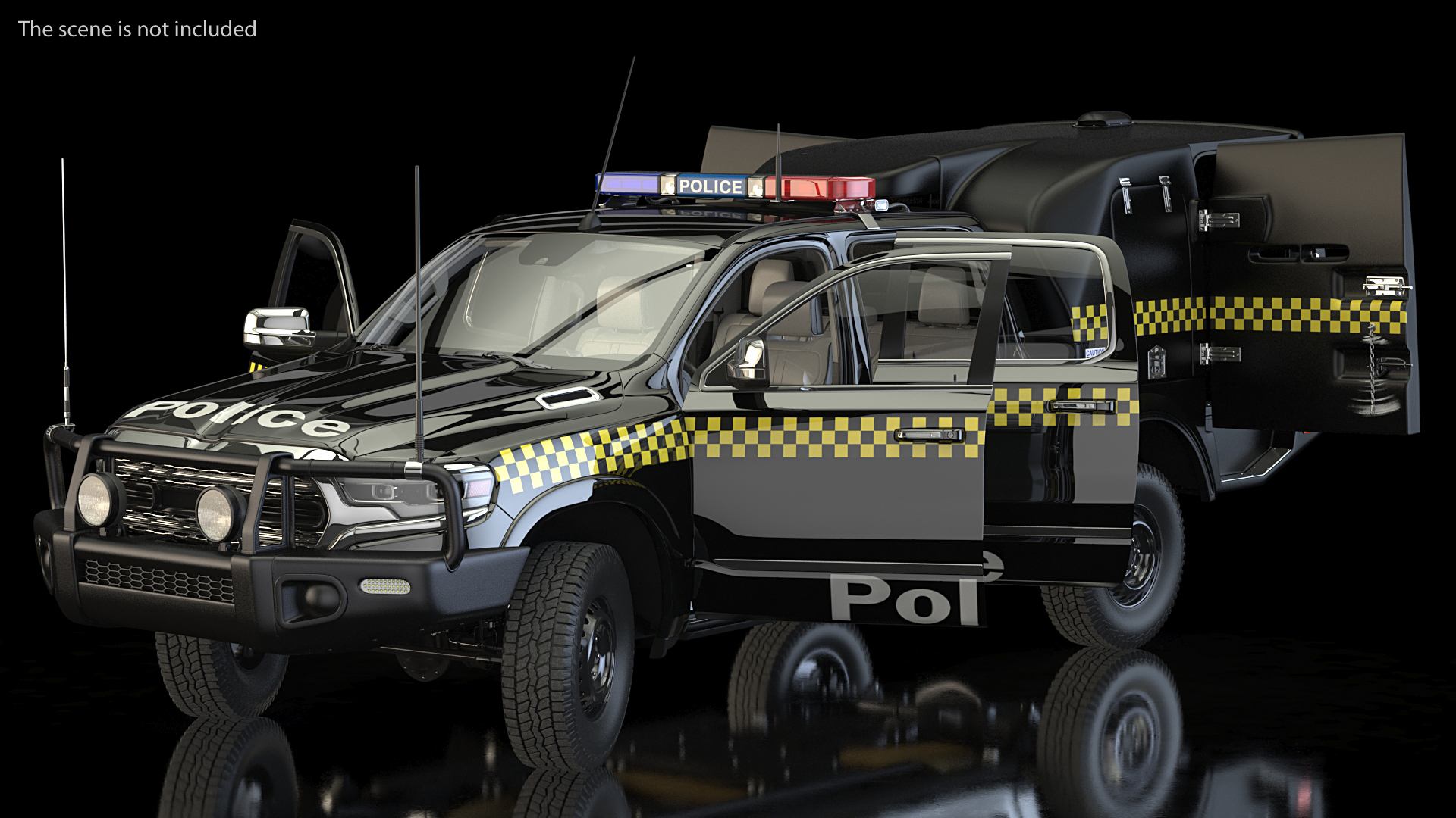 3D Prisoner Transport Vehicle Rigged model