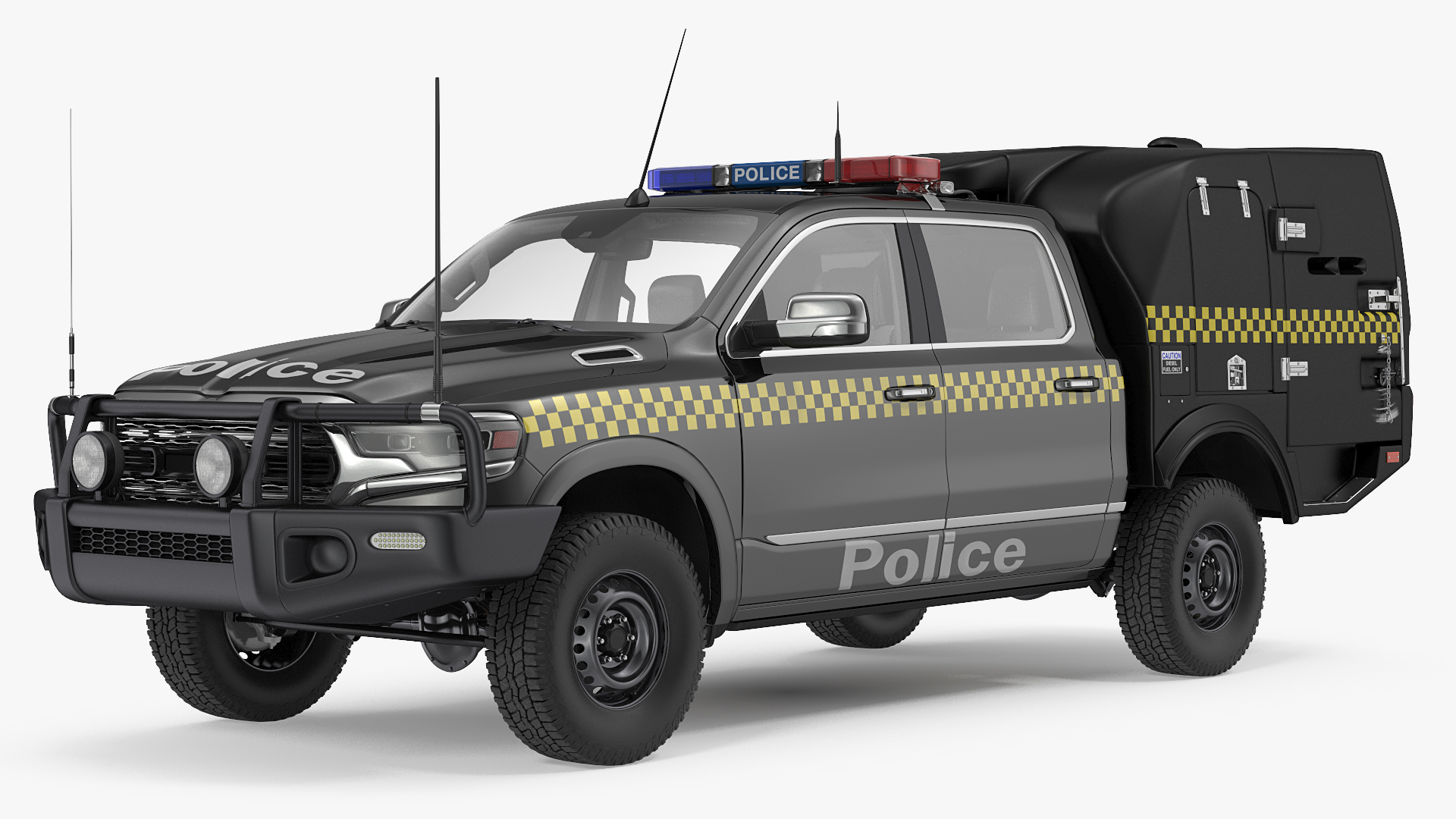 3D Prisoner Transport Vehicle Rigged model
