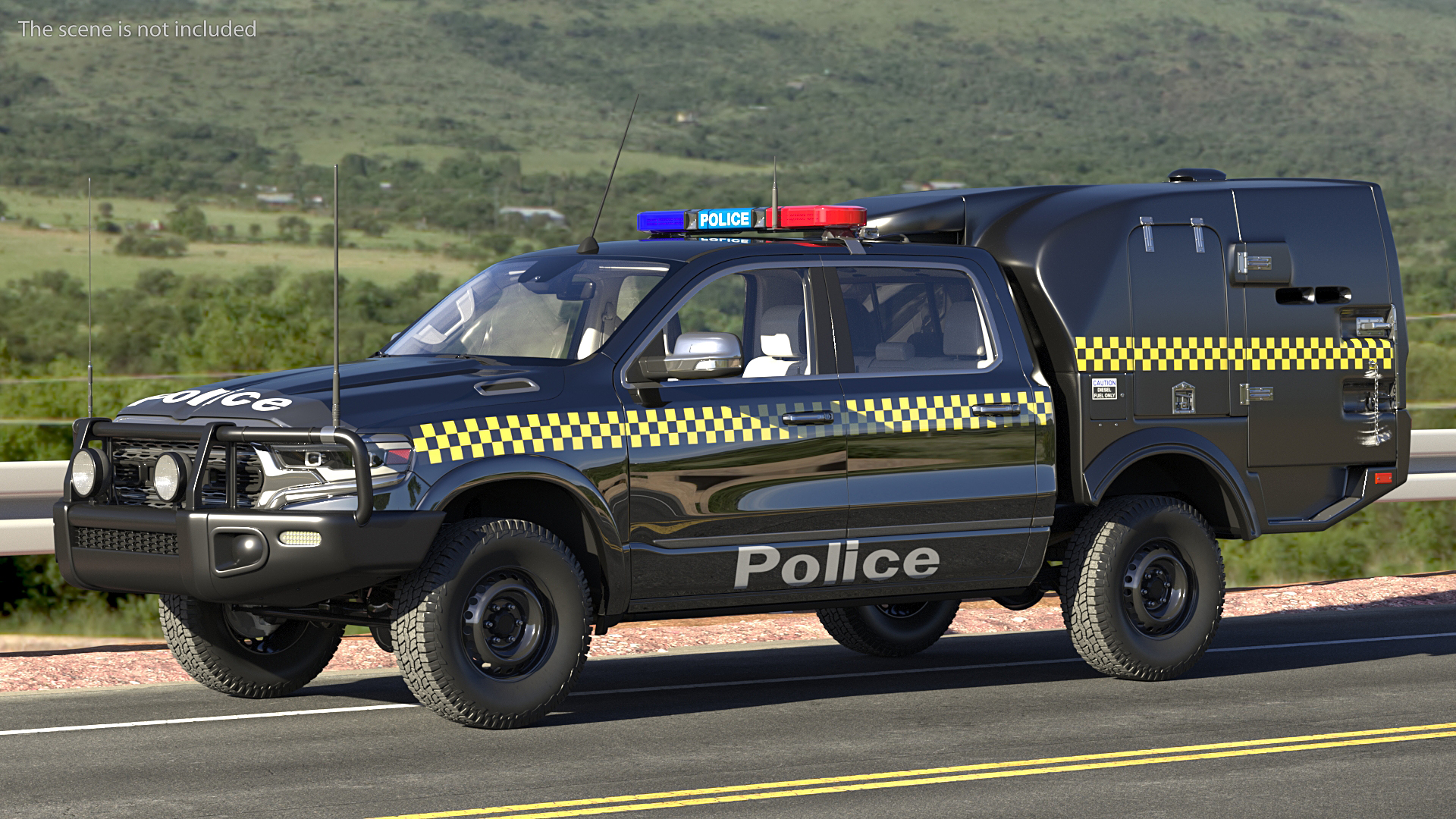 3D Prisoner Transport Vehicle Rigged model