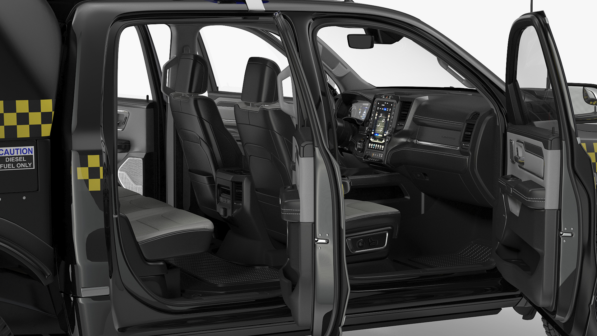 3D Prisoner Transport Vehicle Rigged model