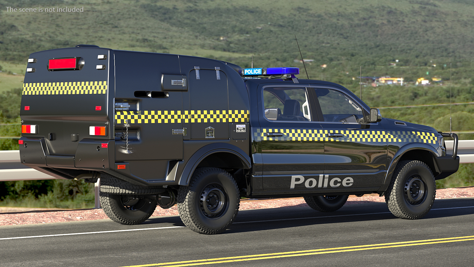 3D Prisoner Transport Vehicle Rigged model