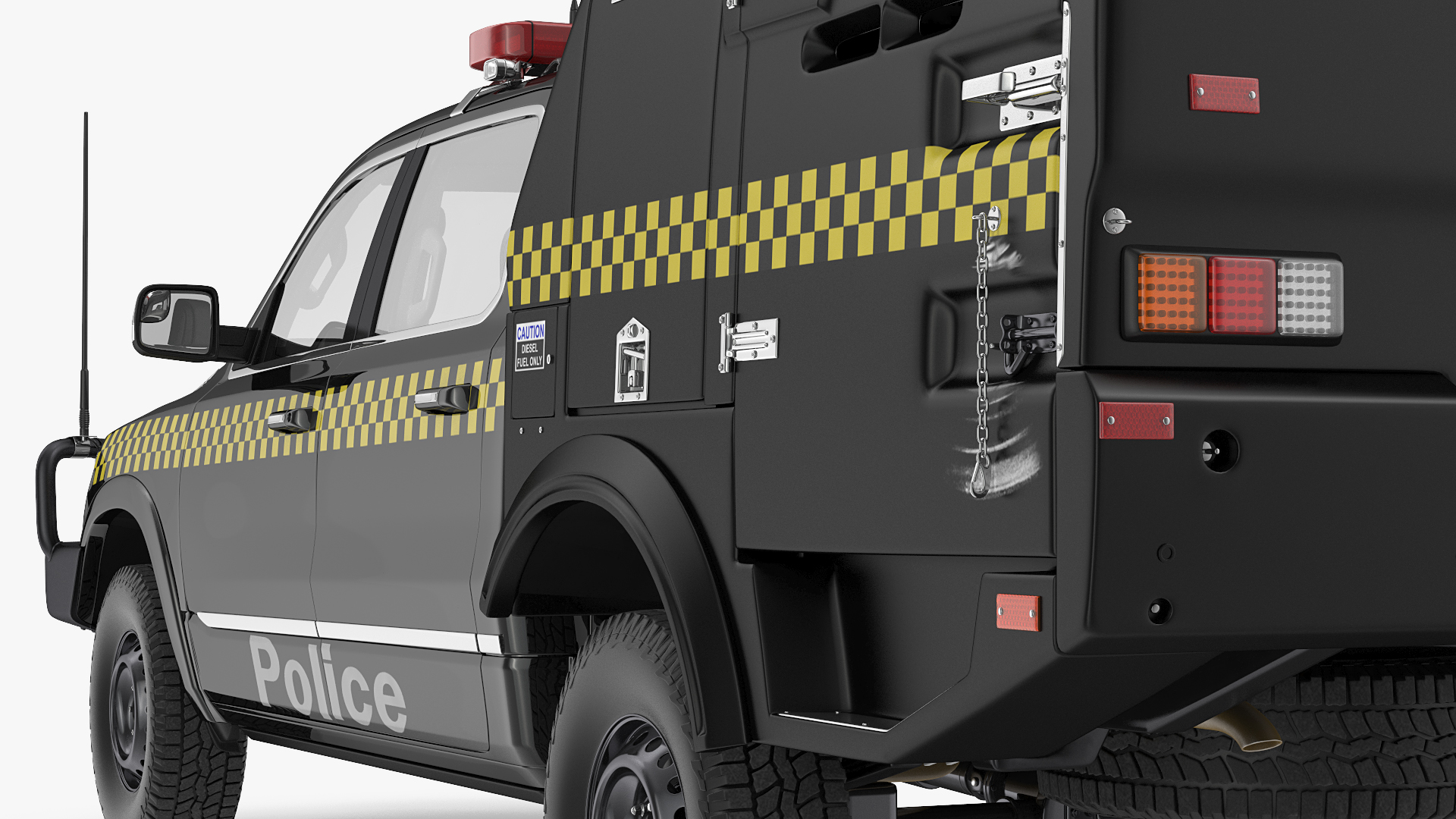 3D Prisoner Transport Vehicle Rigged model