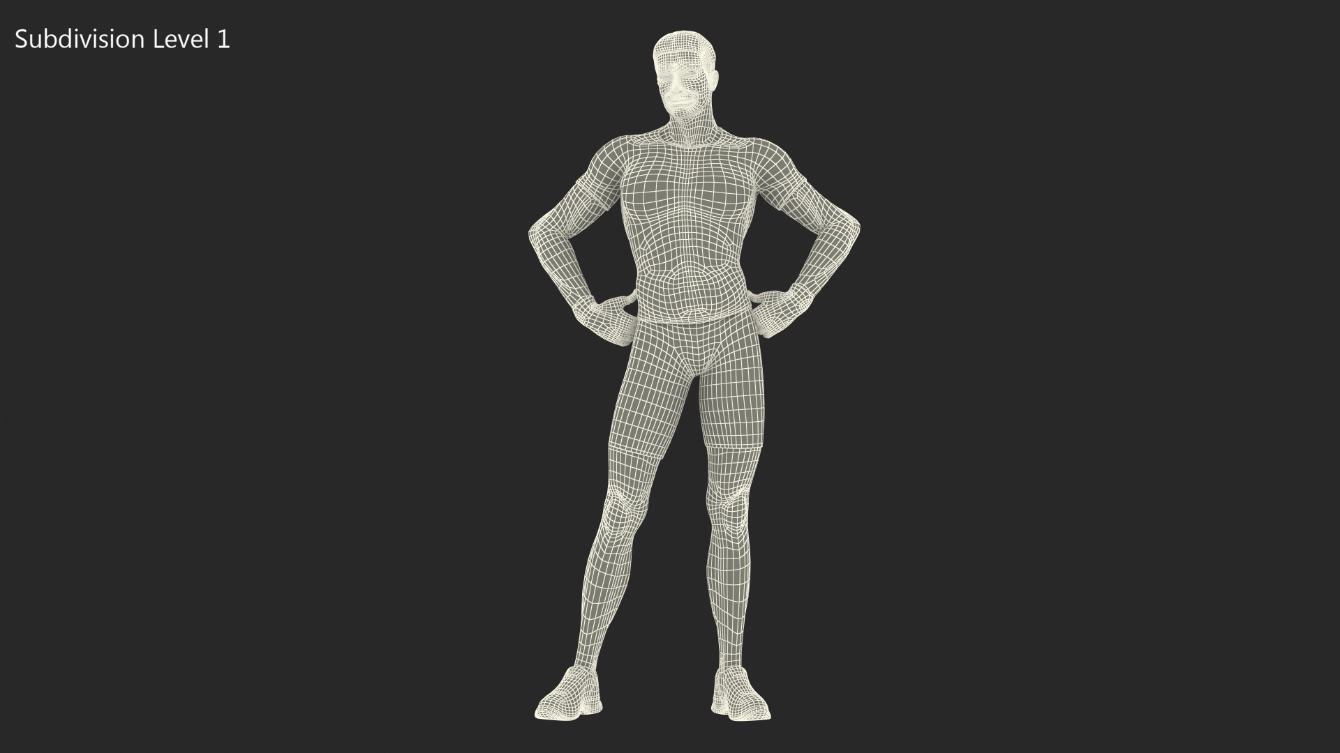 Fitness Trainer Standing Pose 3D model
