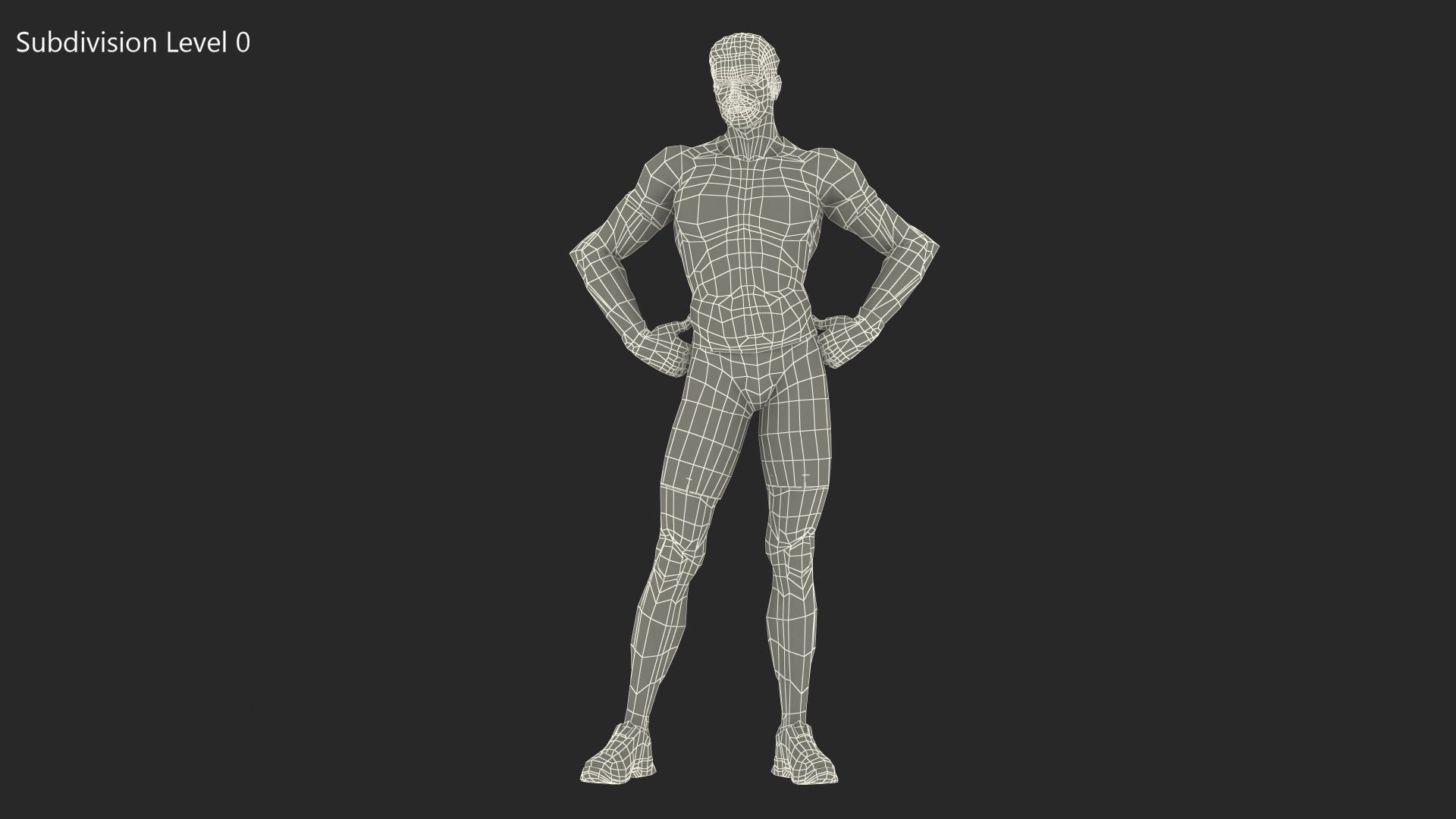 Fitness Trainer Standing Pose 3D model