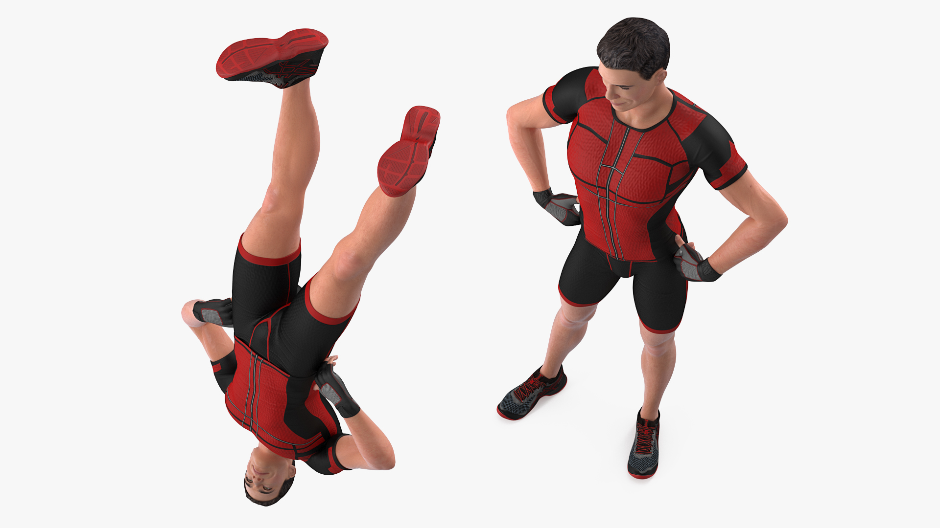Fitness Trainer Standing Pose 3D model