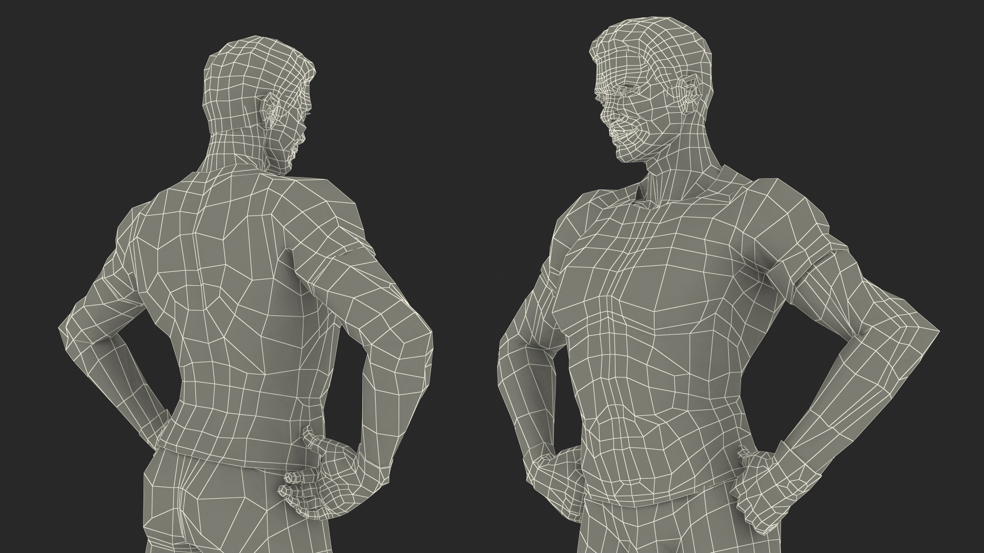 Fitness Trainer Standing Pose 3D model