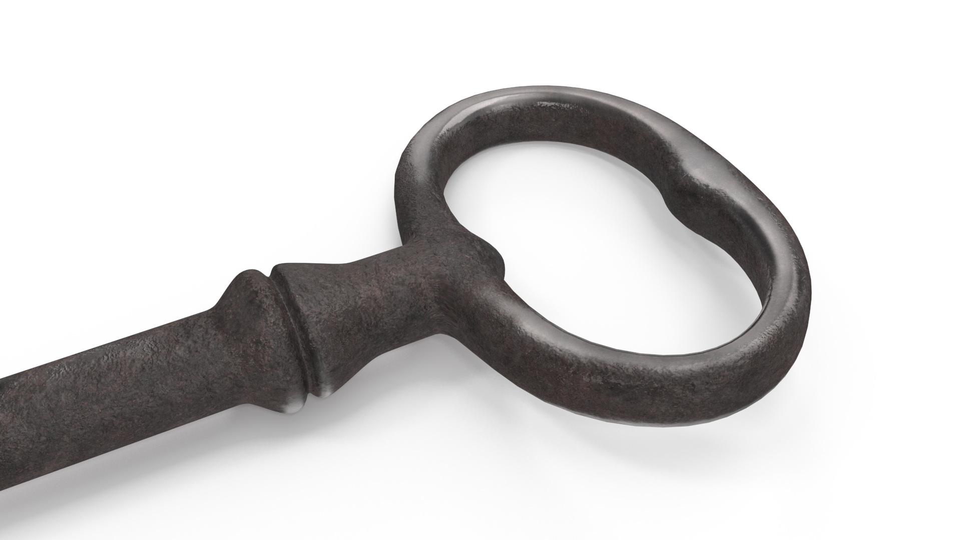 3D Classic Skeleton Key Steel