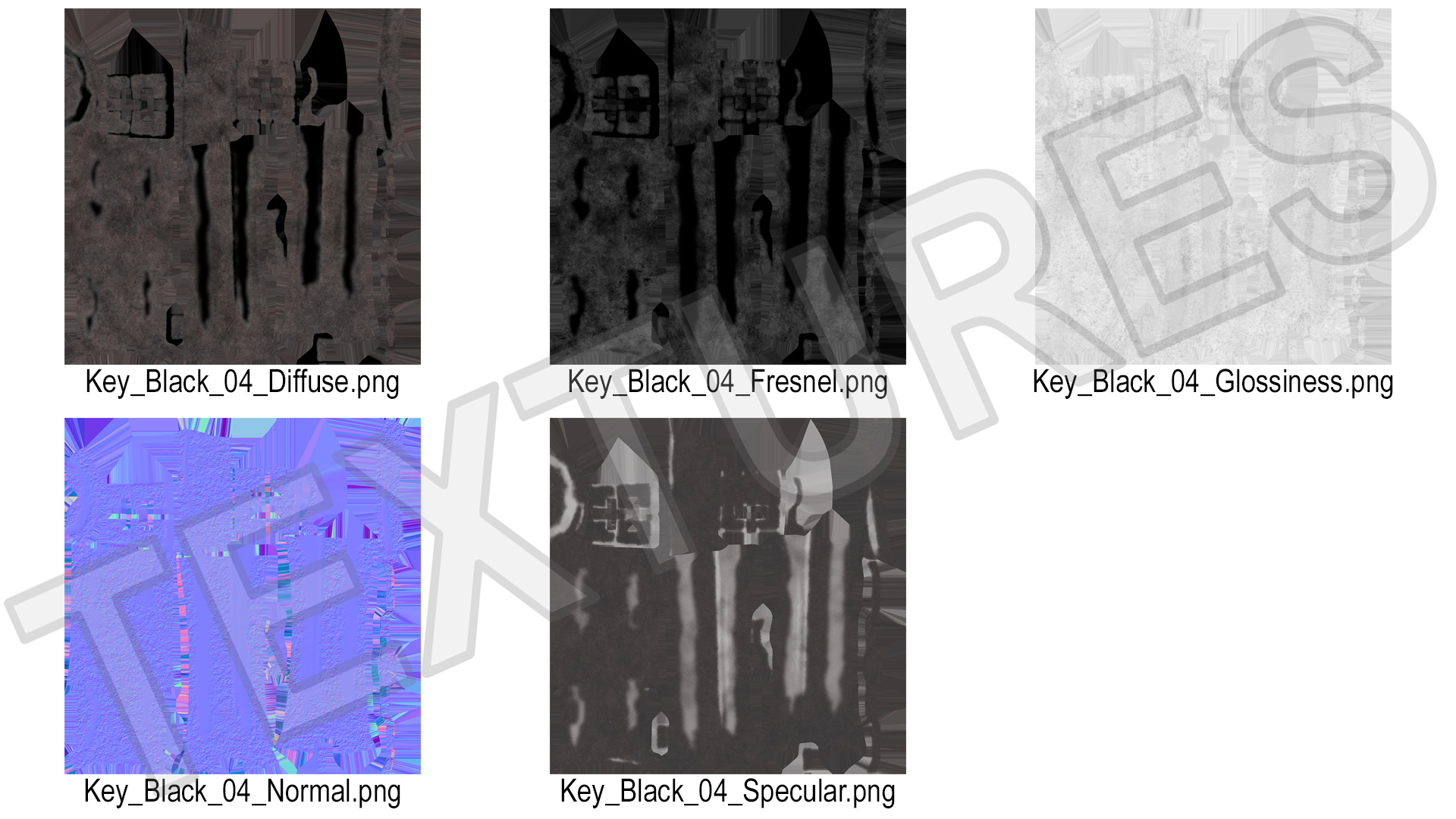 3D Classic Skeleton Key Steel