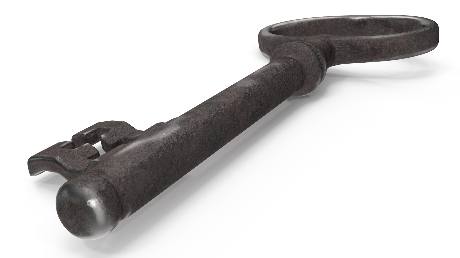 3D Classic Skeleton Key Steel