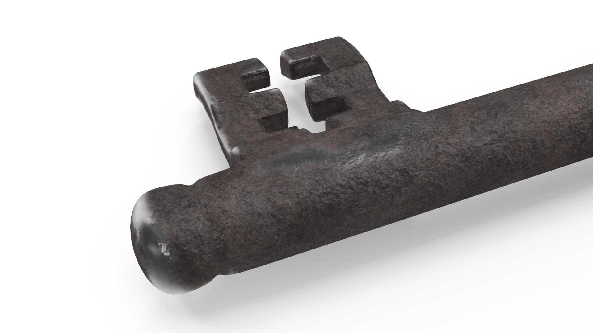 3D Classic Skeleton Key Steel